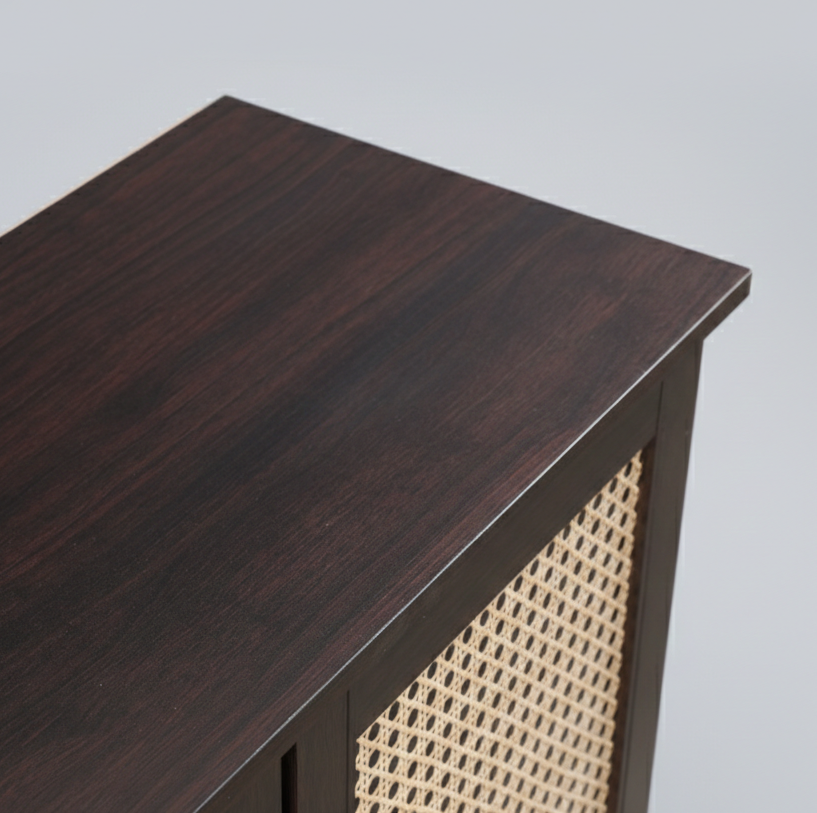 Cyra 3 Door Shoe Rack Wenge New