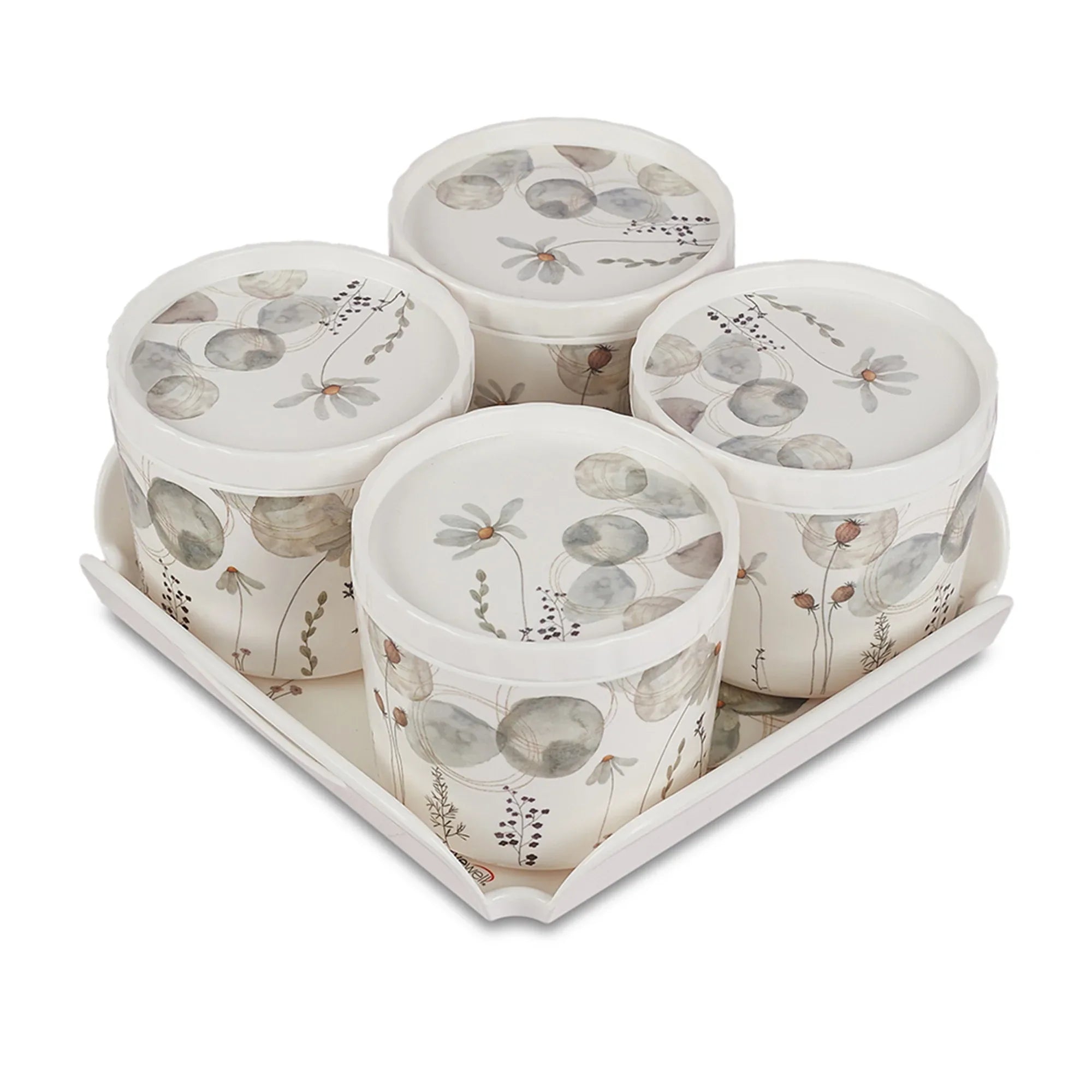 Zinnea Melamine Serving Set of 5 in Multi Colour by Servewell - HomeTown