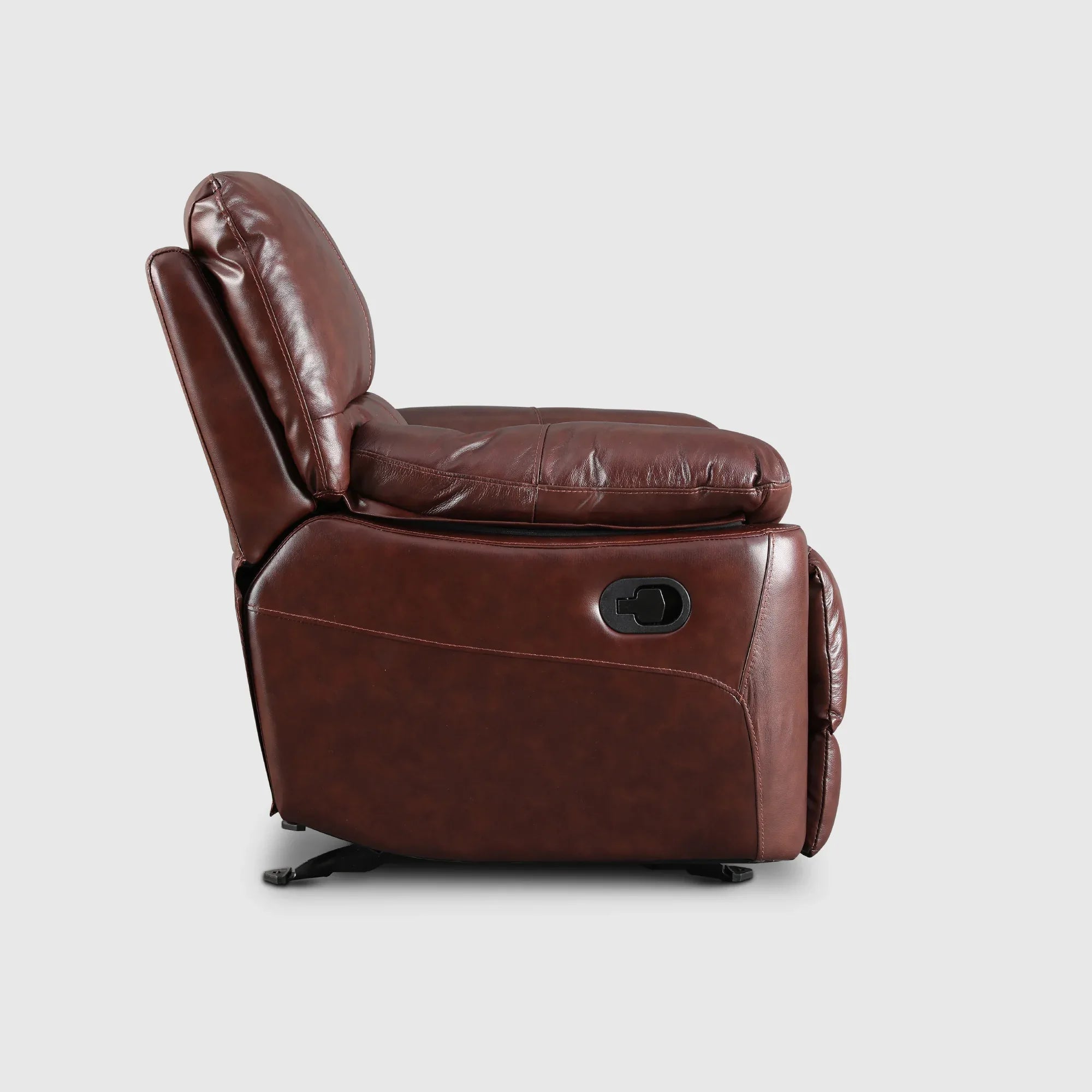 Charles Half Leather Single Seater Recliner - HomeTown