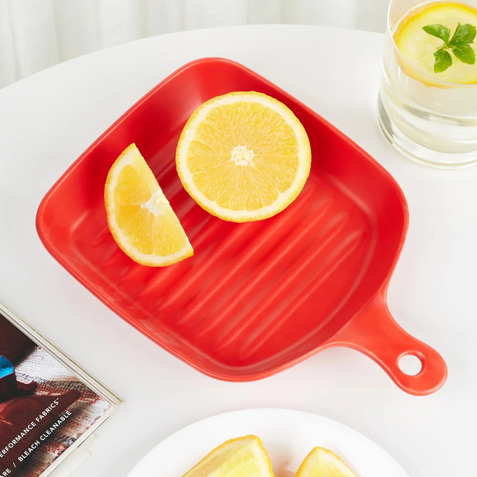 Ace Ceramic Square Serving Platter in Assorted Colour - HomeTown