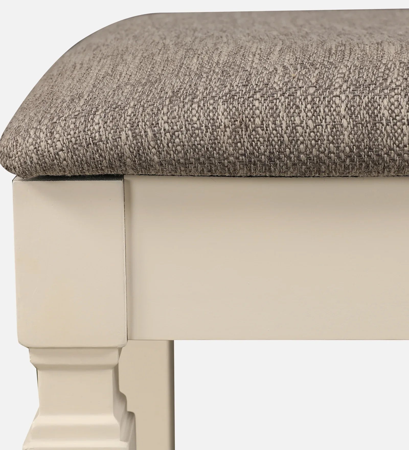 Wisp Rubber Wood Dining Bench in Antique White Colour - HomeTown