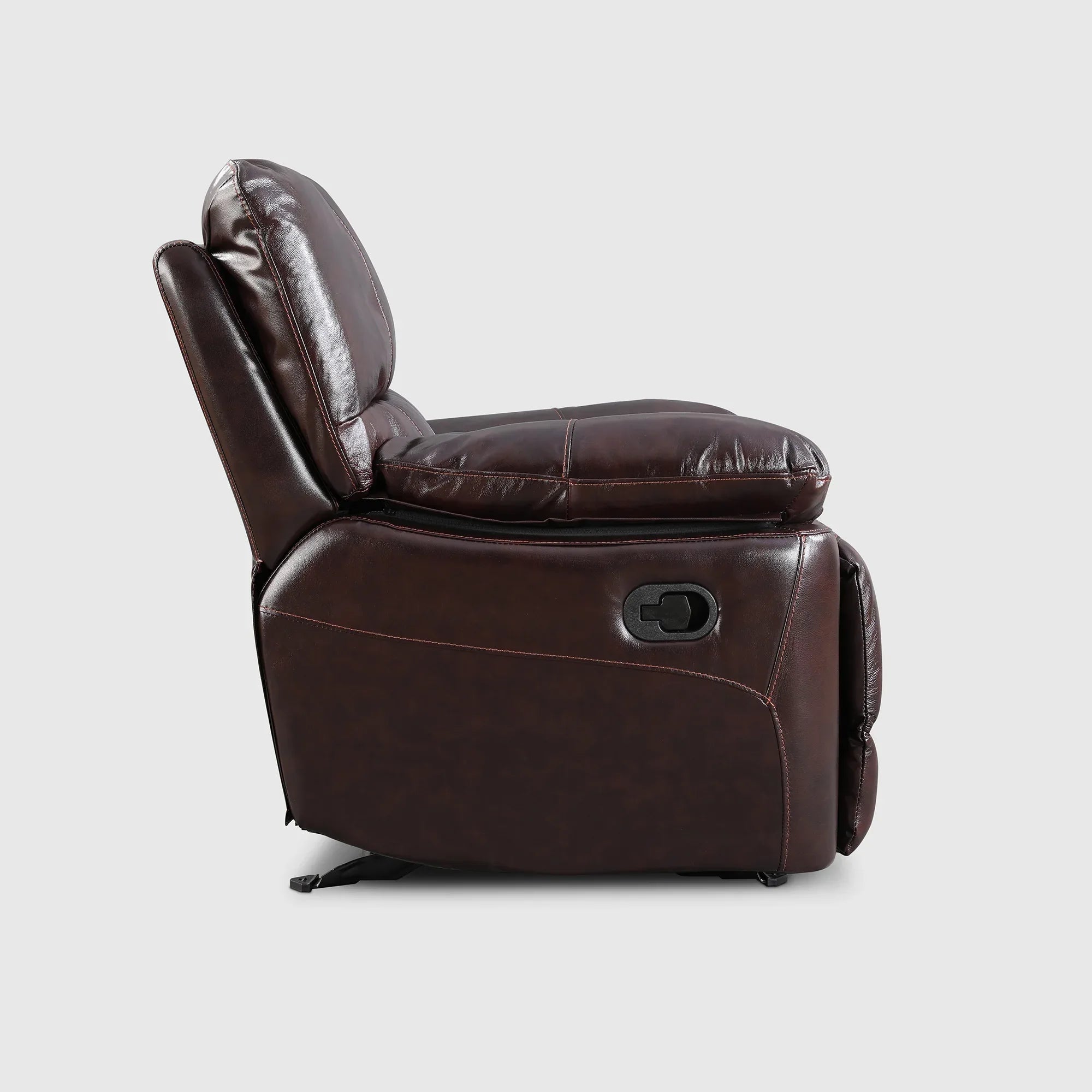 Charles Half Leather Single Seater Recliner - HomeTown