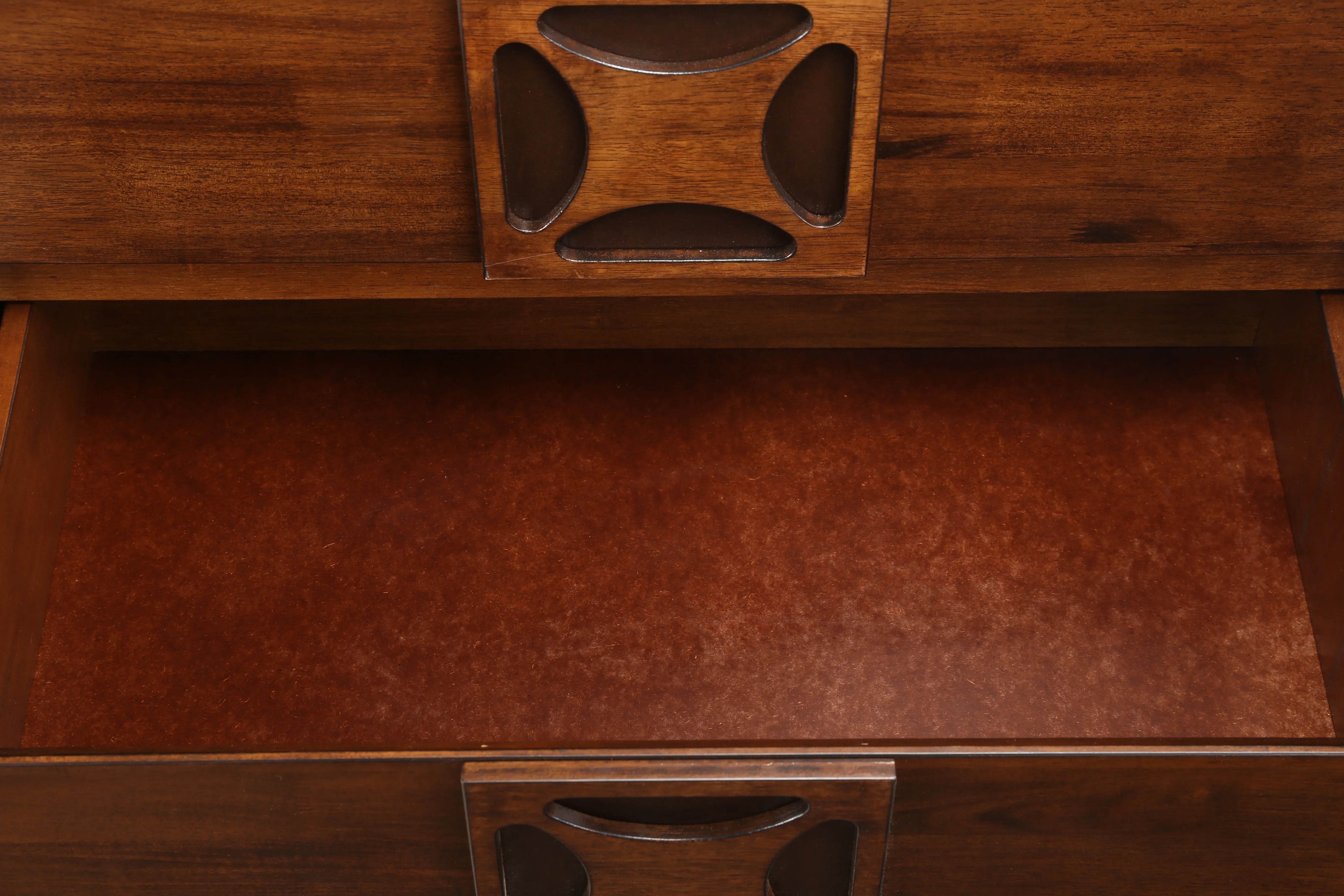 Casablanca Solidwood Dresser with mirror in Walnut Colour - HomeTown