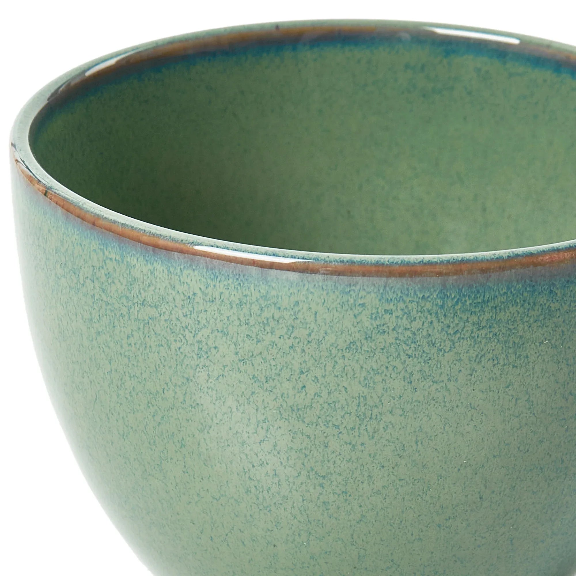 Hygge Studio Pottery Stoneware Cup & Saucer Set of 4 in Sage Green Colour - HomeTown