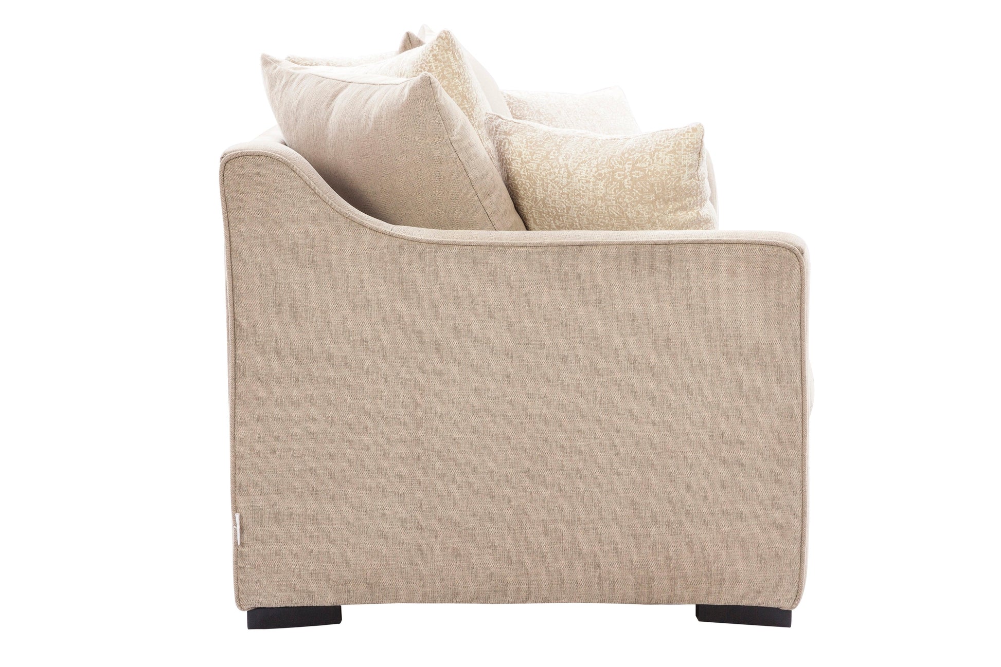 Perth Fabric Three + Two Seater Sofa in Beige Colour - HomeTown
