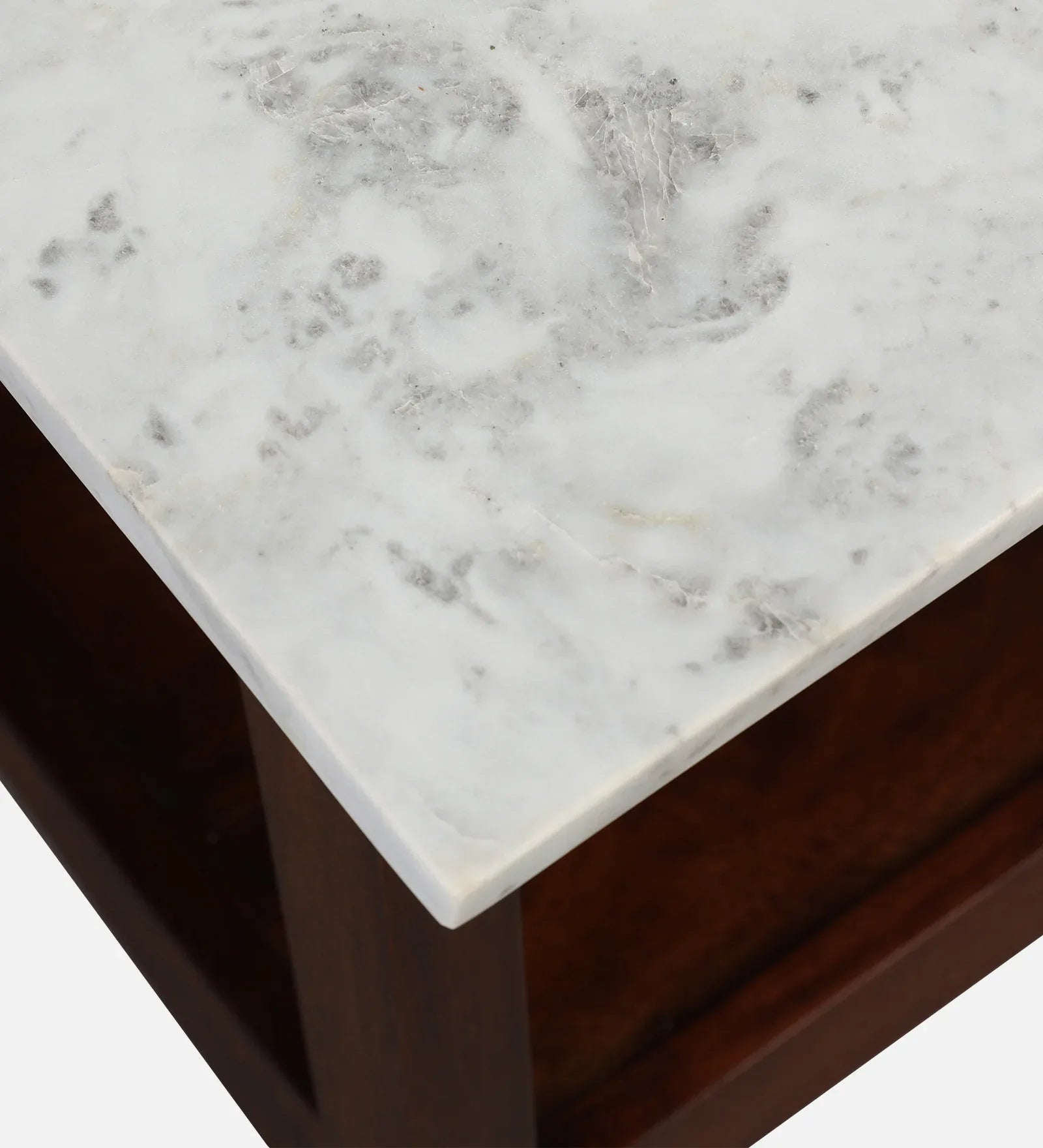 Dante Solid Wood Center Table in Walnut Colour - HomeTown