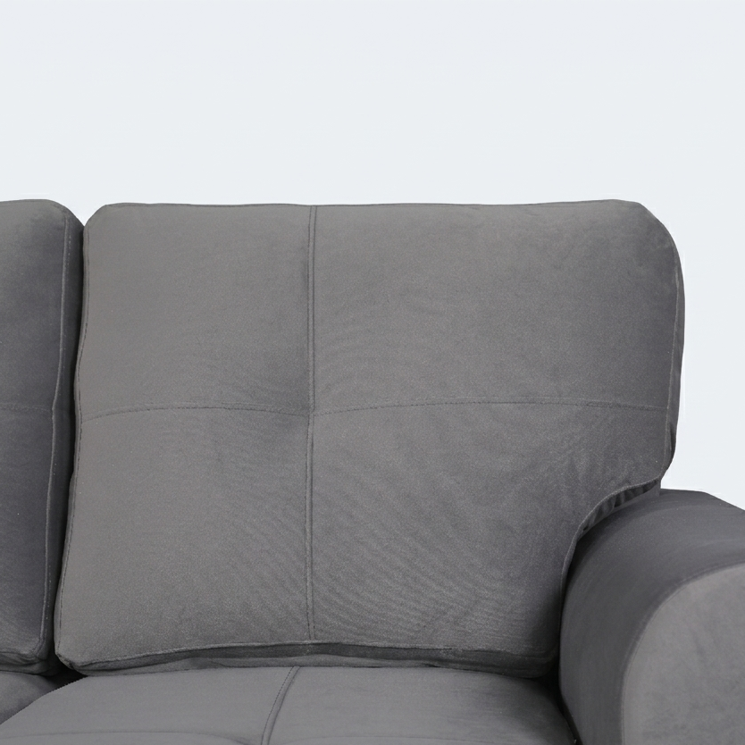 RIGA LYRA FAB LOUNGER LARGE D GREY RH
