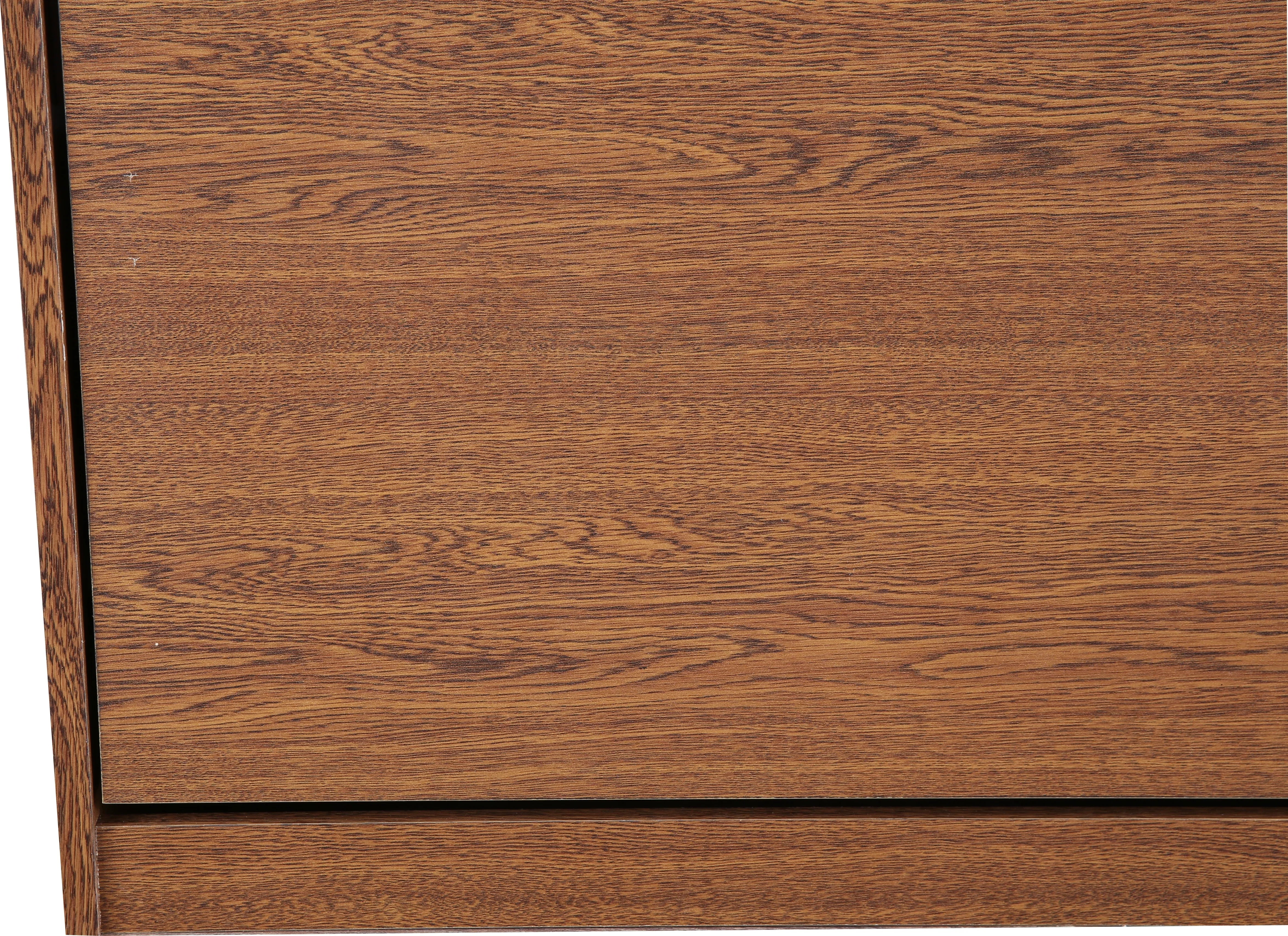 Alder Engineered Wood 1+2 tier Shoe Rack in Oak Colour - HomeTown