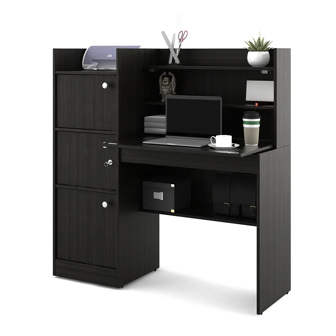 Venus Engineered Wood Study Table in Wenge Colour - HomeTown