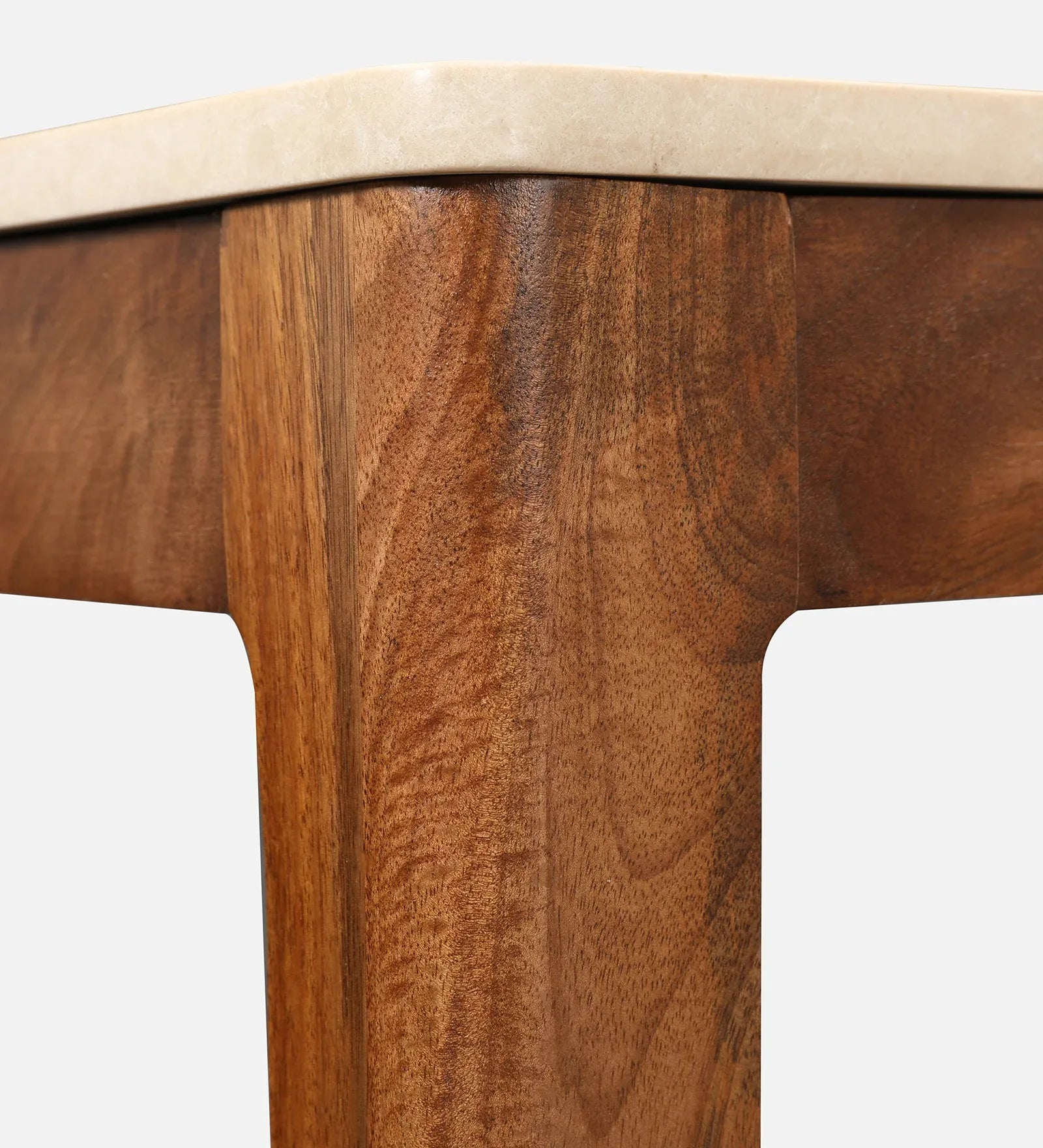 Siam Marble Top Six Seater Dining Table in Walnut Colour - HomeTown