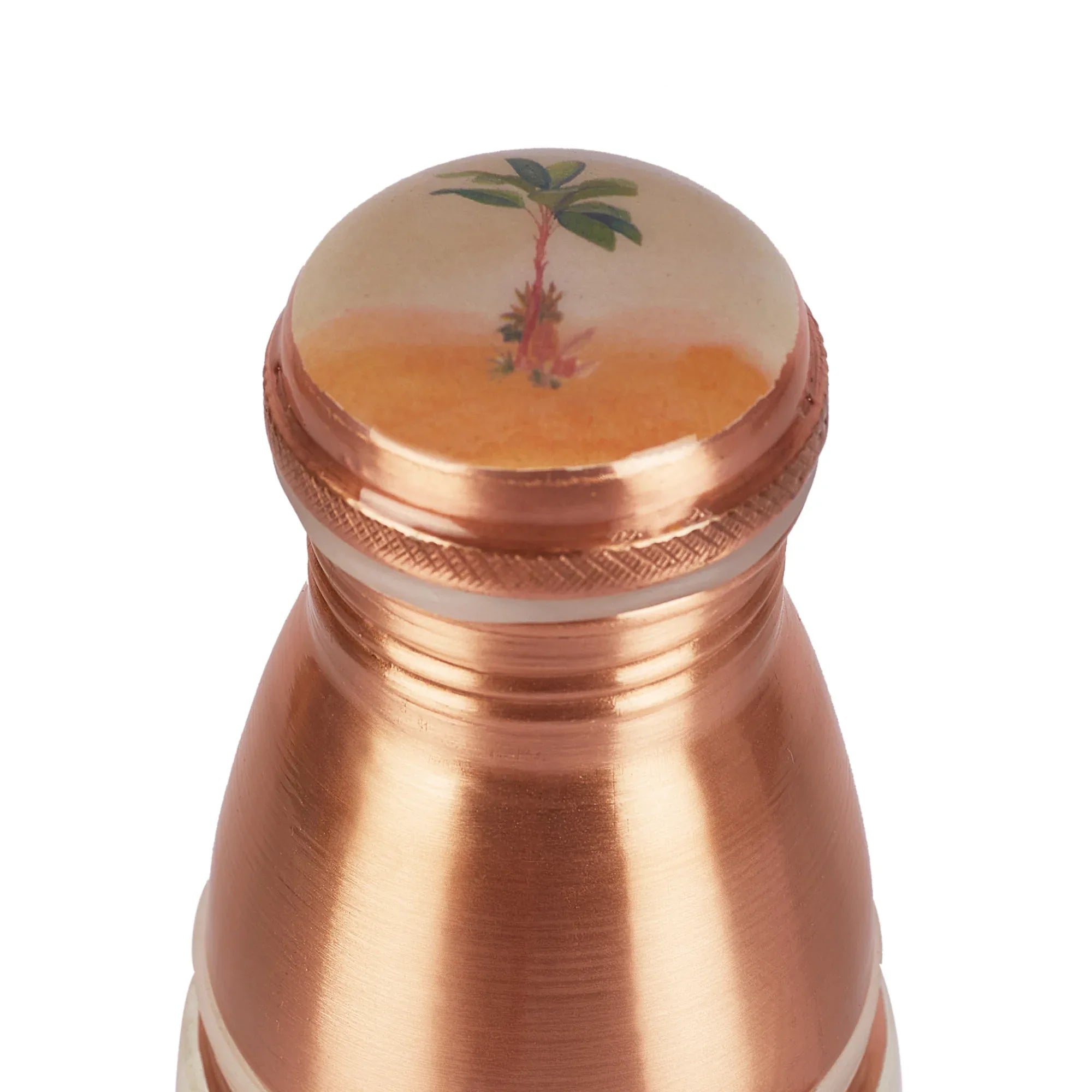Oasis Copper Copper Bottle (1 Liter) & Tumbler (300ml) Set of 3 in Multi Colour - HomeTown