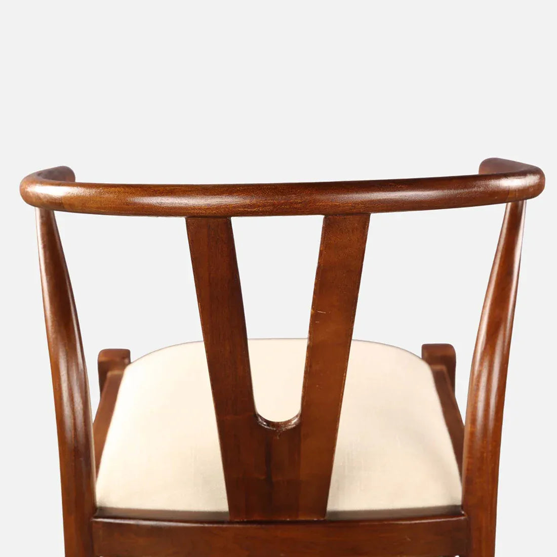 Kira Solidwood Wishbone Chair in Black Colour - HomeTown