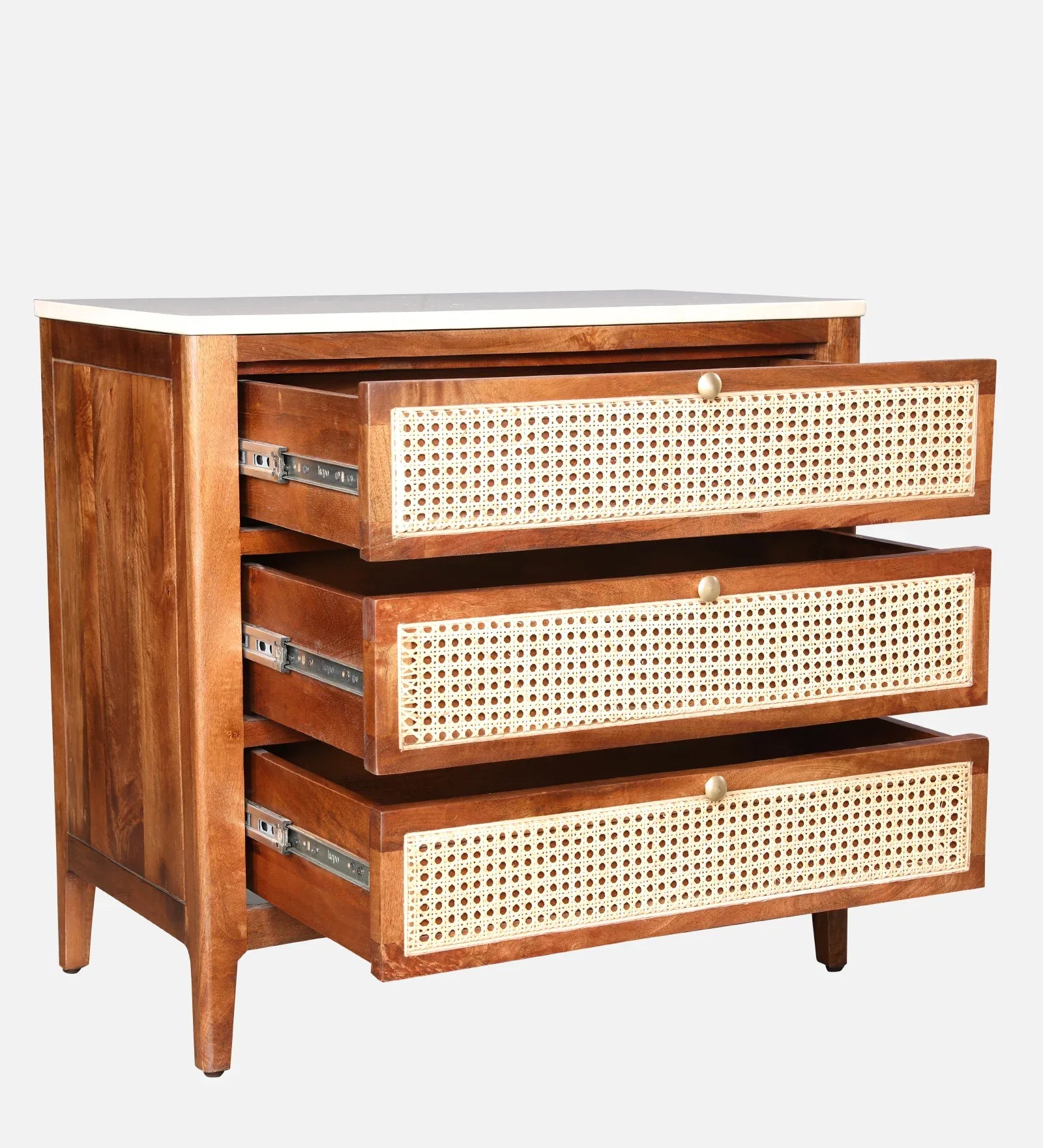 Siam Acacia Wood Chest Of Drawer in Honey Colour - HomeTown