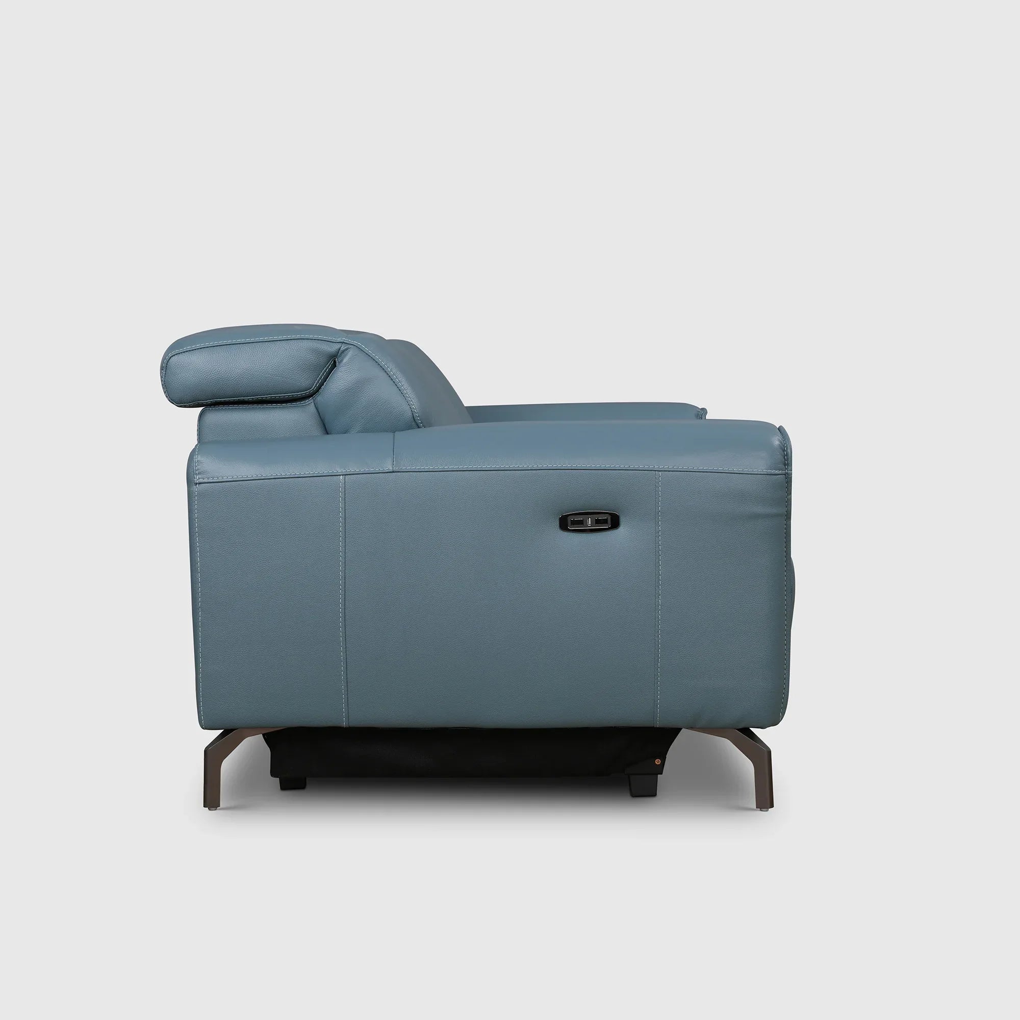 Emilia Half Leather Two Seater Electric Recliner - HomeTown