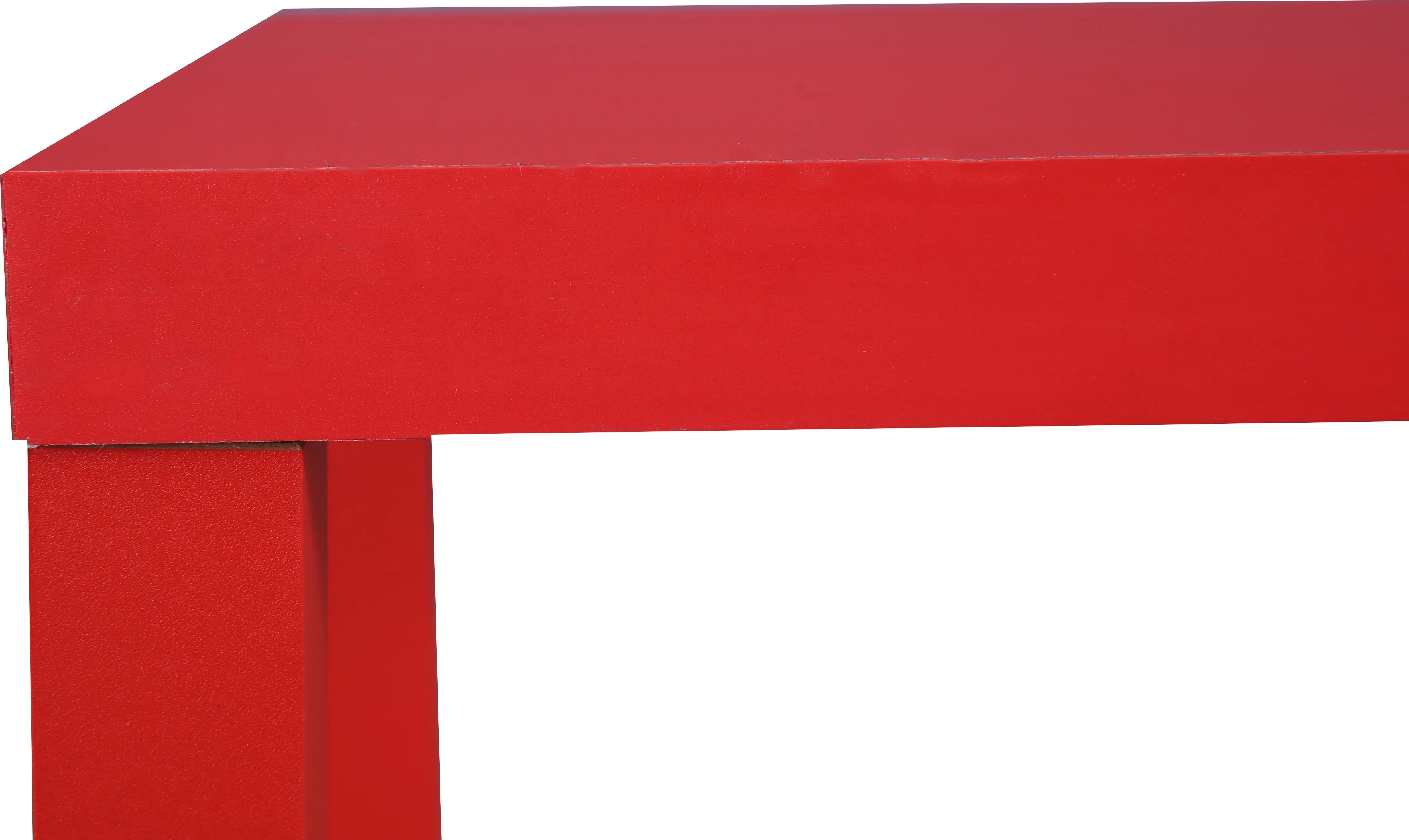 Larix Engineered Wood Side Table in Red Colour - HomeTown