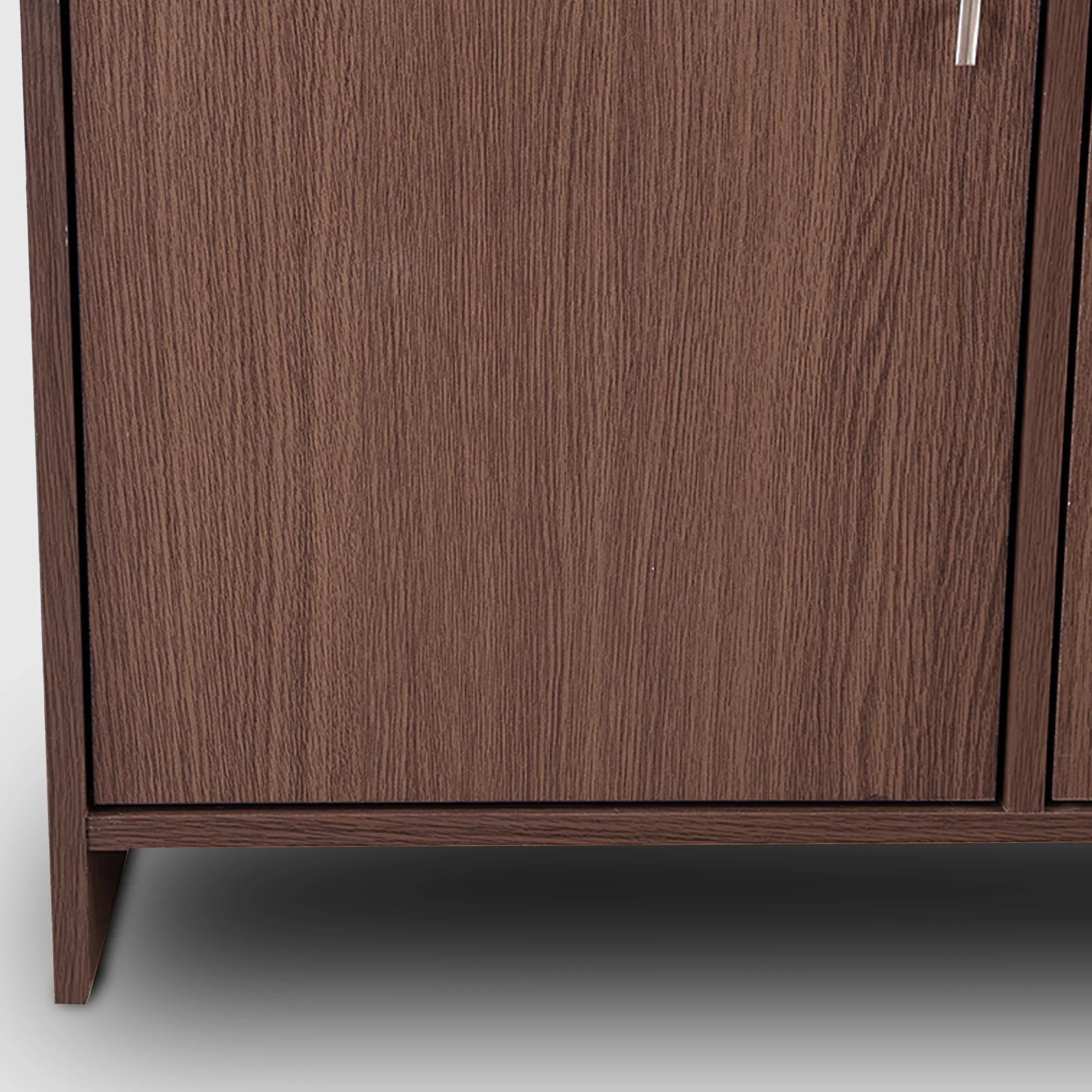 Albert Engineered Wood 3 Door Cabinet in Oak Colour - HomeTown