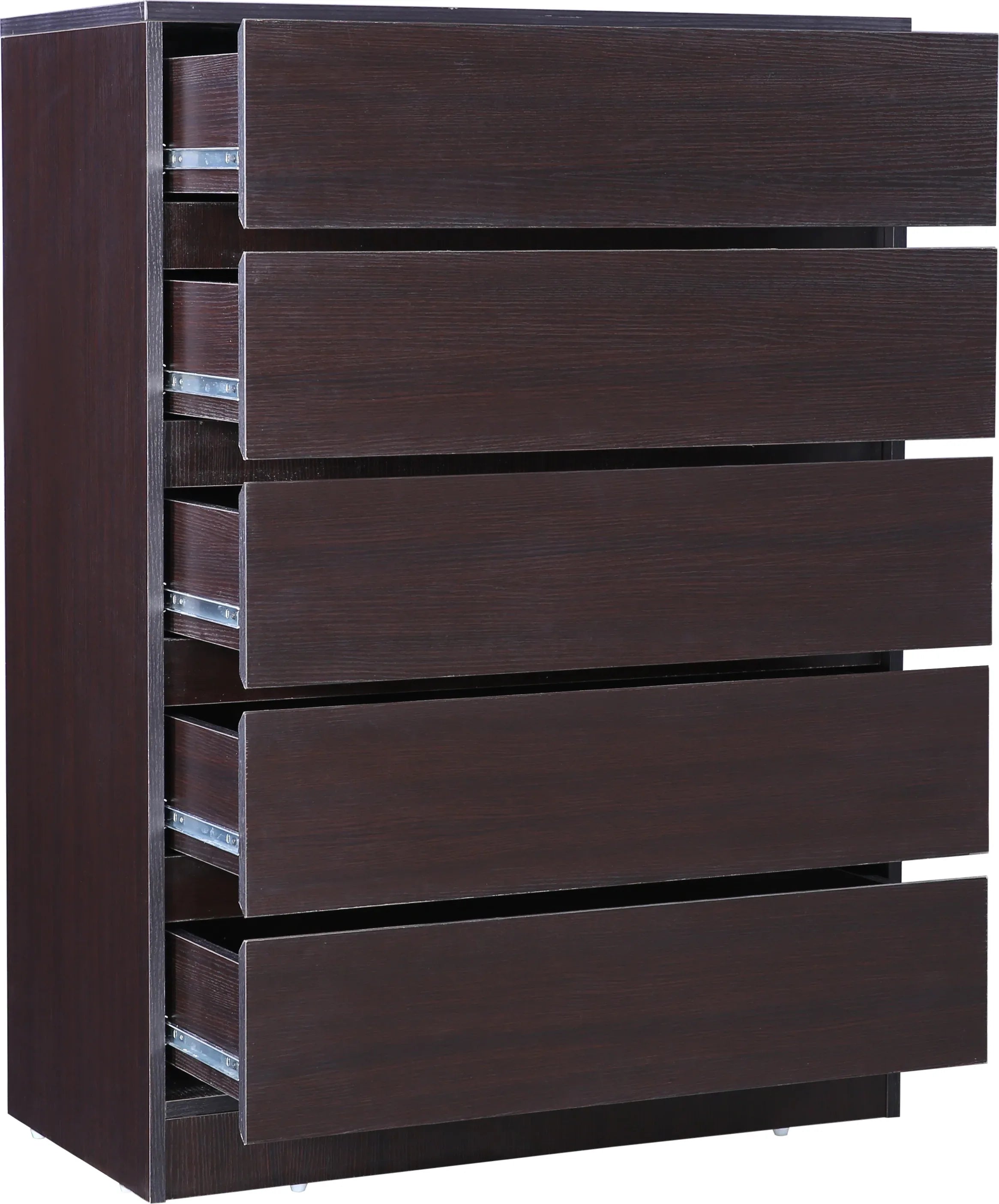 Basic Chest of 5 Drawer in Wenge Colour - HomeTown