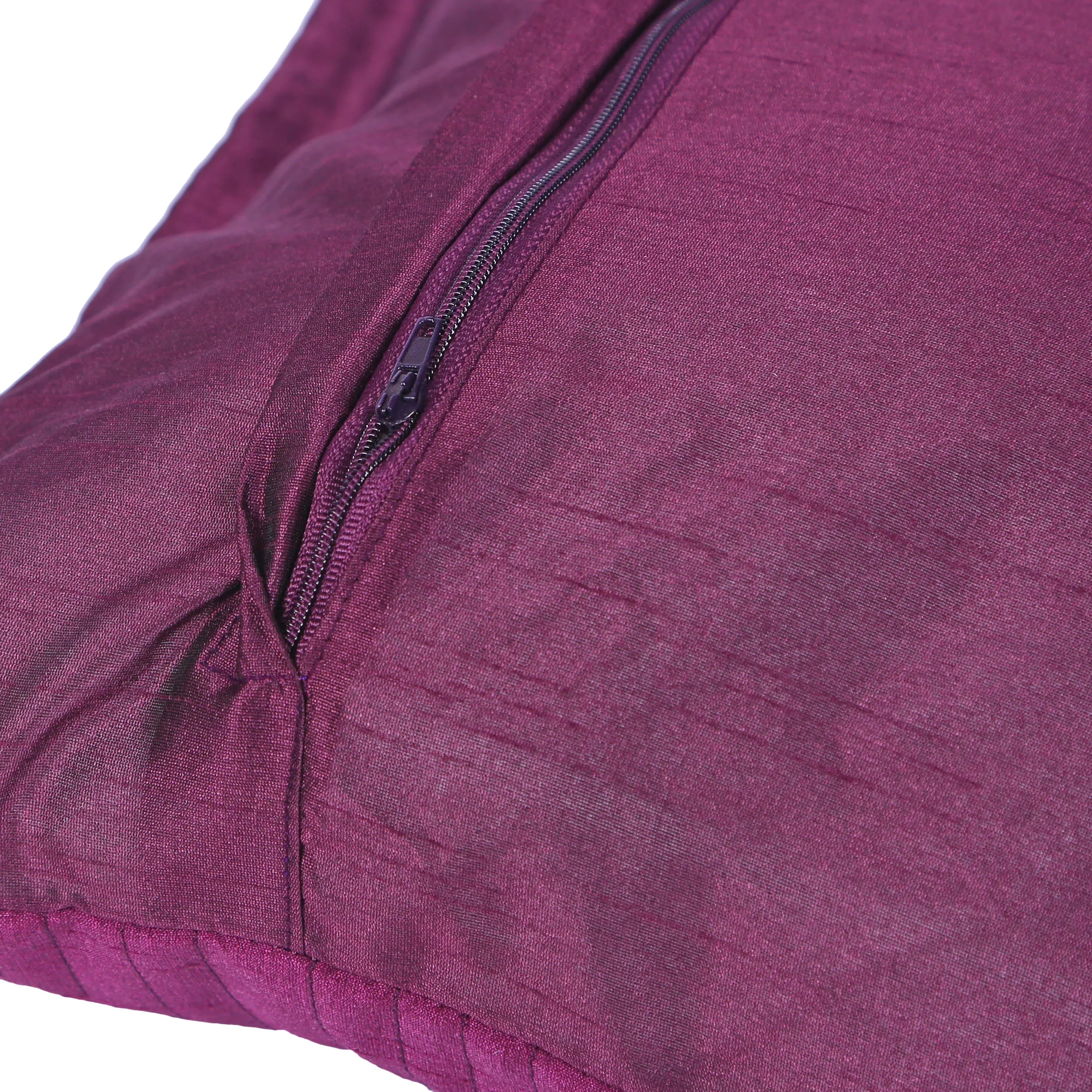 Carnival Quilted Set Of 2 Cushion Covers 40x40 Cm in Purple Colour - HomeTown