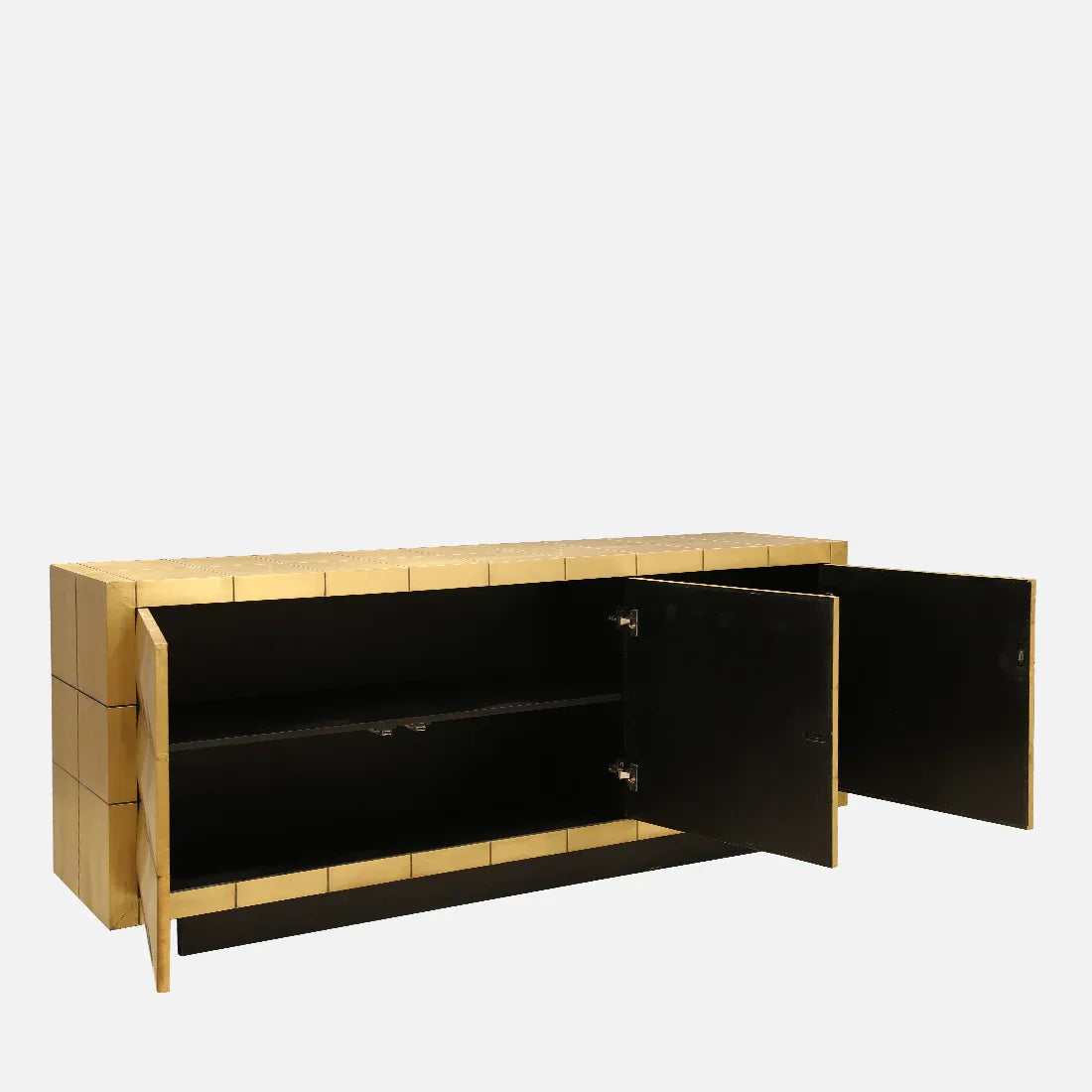 Adelaide Mango Wood Sideboard in Brass Colour - HomeTown