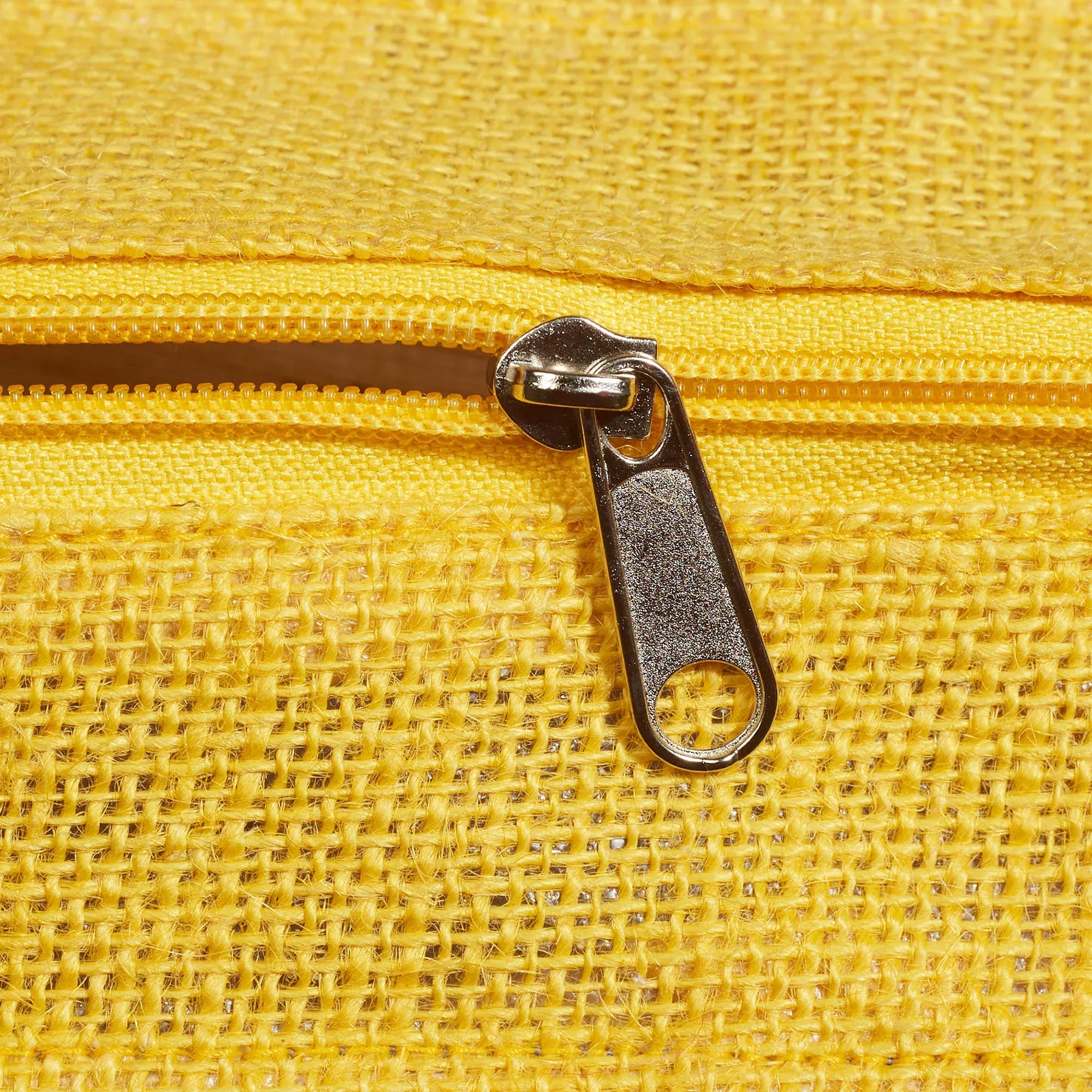 Good Life Jute Reversible Dessert Printed Lunch Bag 25.5 x 25.5 Cm in Turq & Yellow Colour - HomeTown