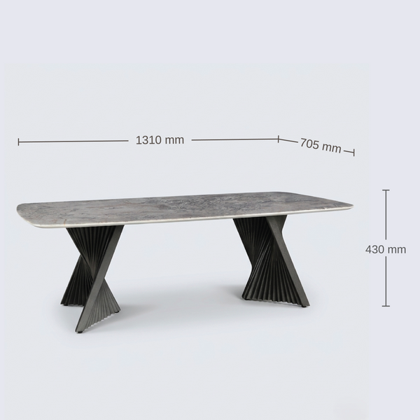 Vortex Marble Top Center Table dimensions