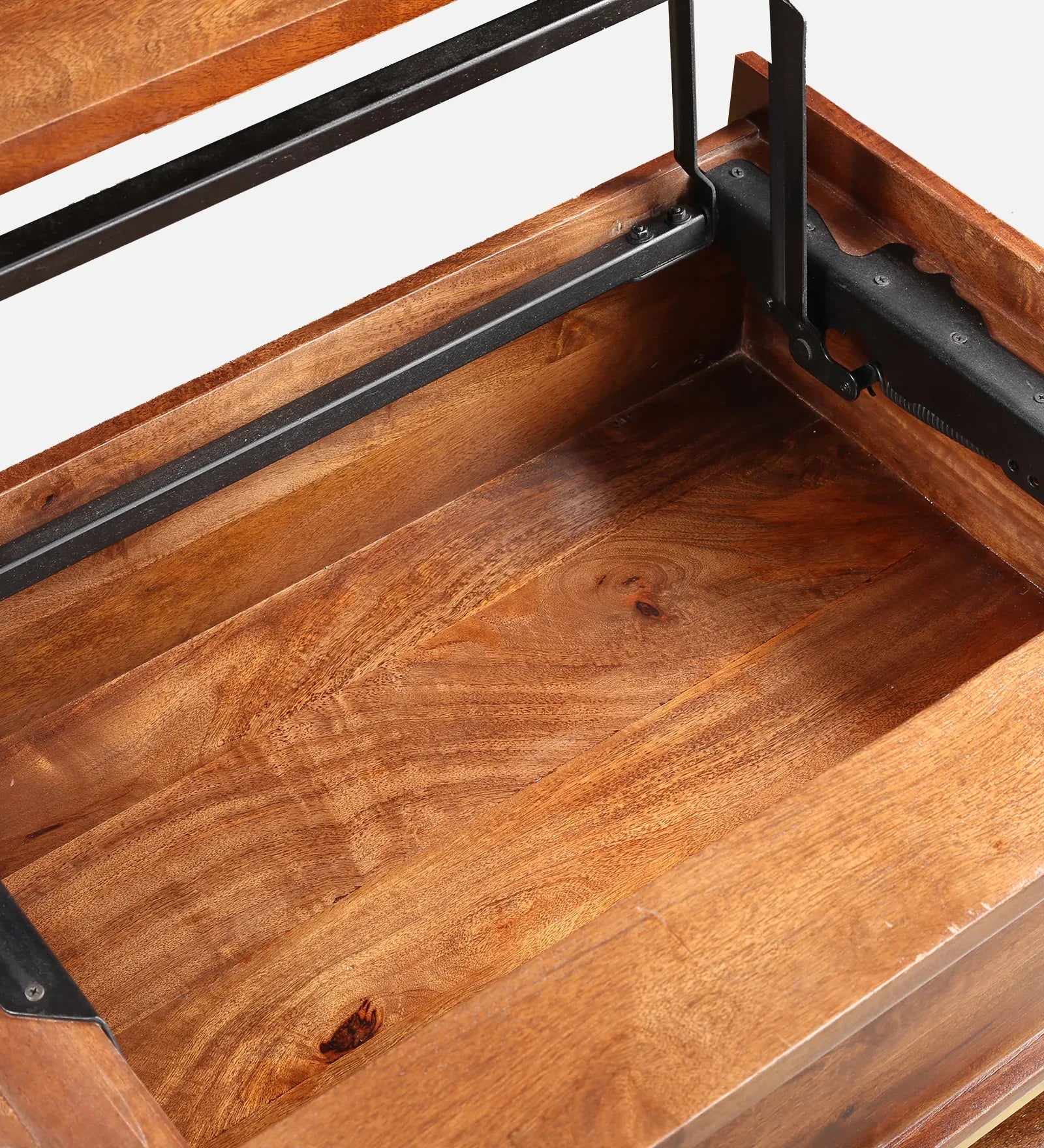 Crema Marble Top Center Table in Brown Colour - HomeTown