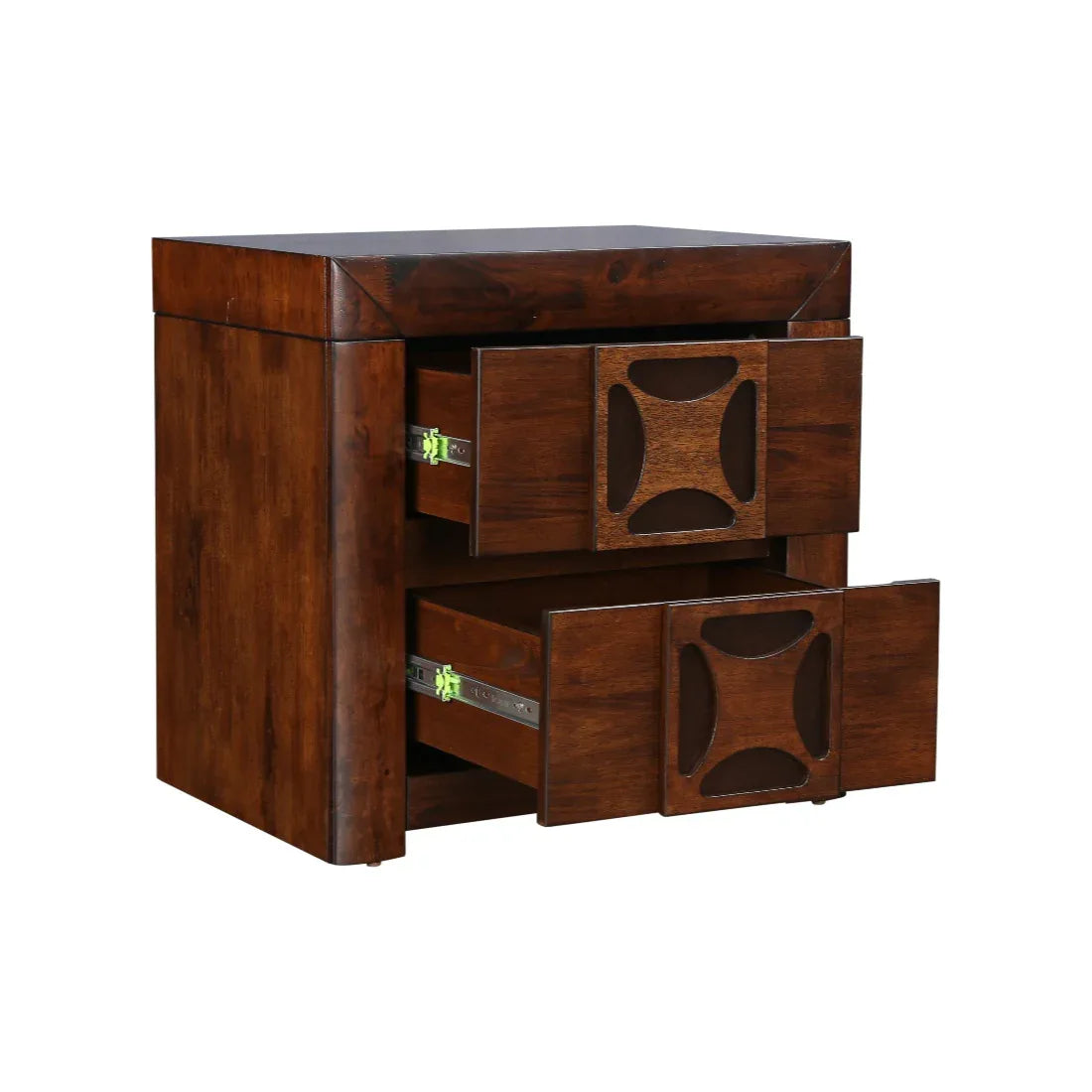 Casablanca Solidwood Night Stand in Walnut Colour - HomeTown