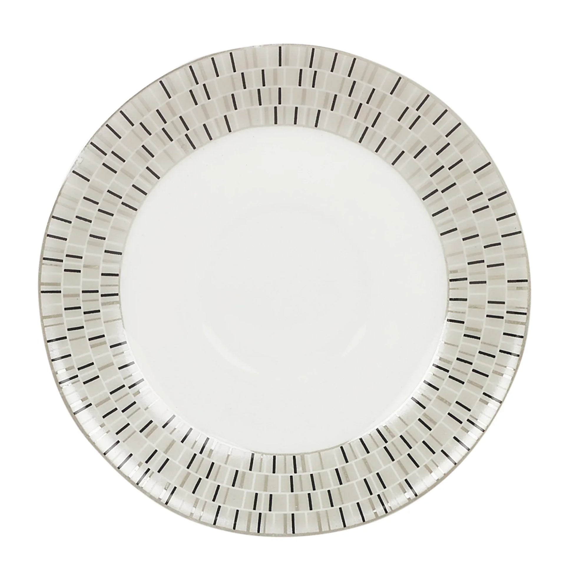 Nora Blocks Bone China Cup & Saucer 170 Ml in White Colour - HomeTown