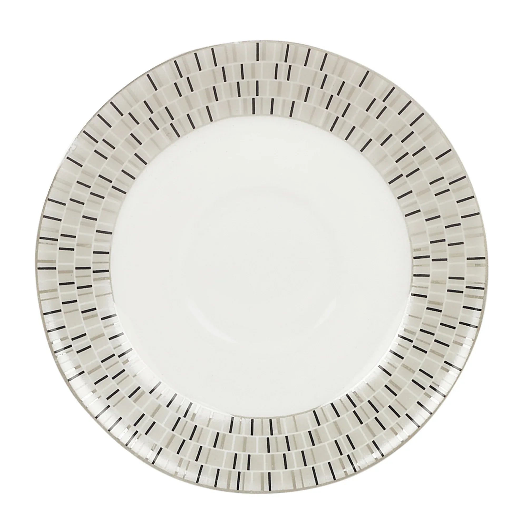 Nora Blocks Bone China Cup & Saucer 170 Ml in White Colour - HomeTown