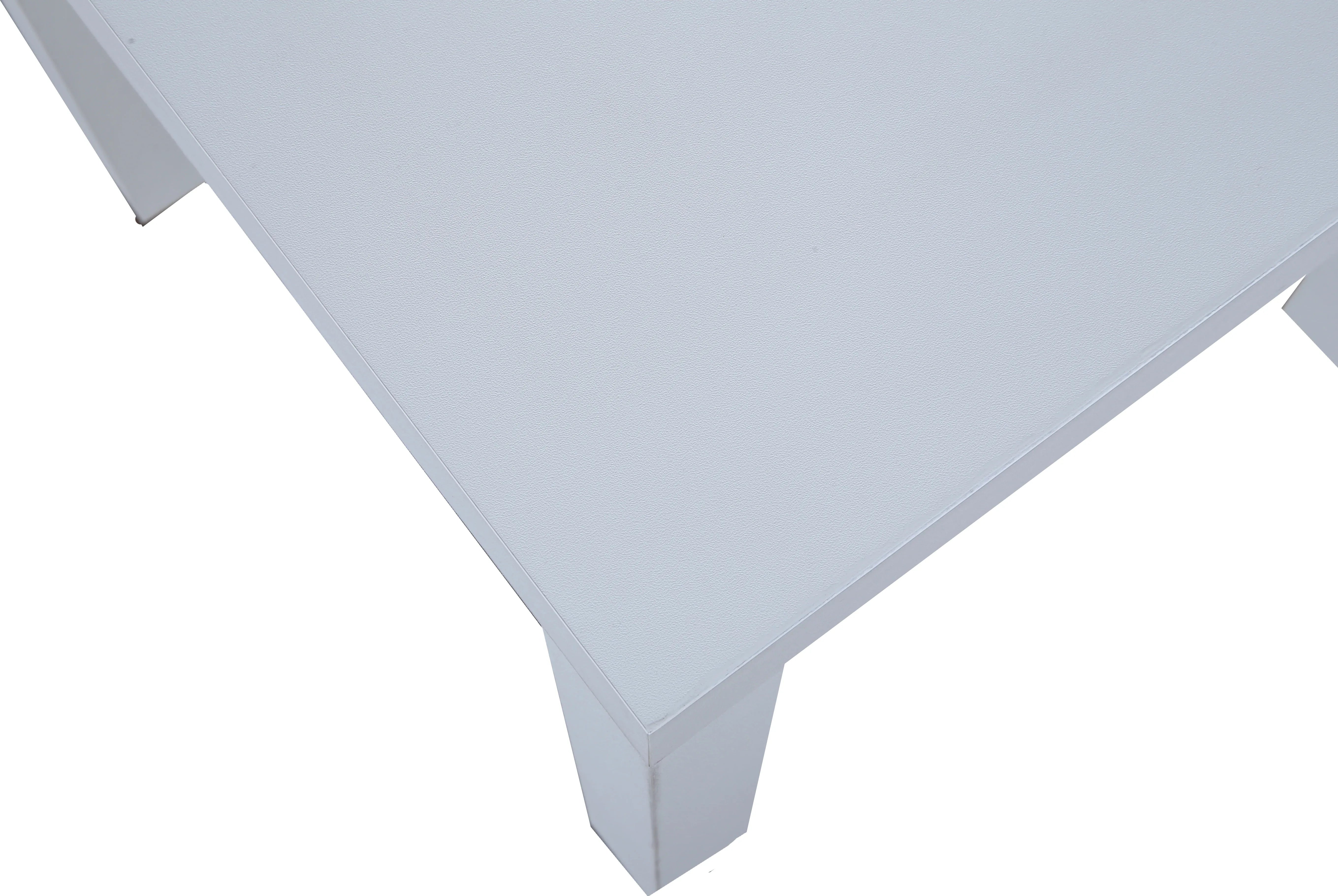 Larix Engineered Wood Side Table in White Colour - HomeTown