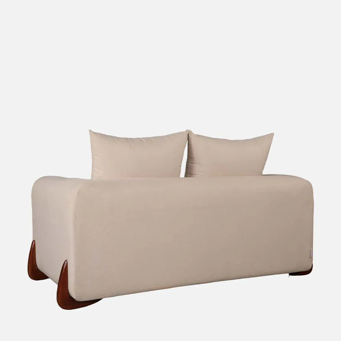Bodhi Fabric Two Seater Sofa in Beige Colour - HomeTown