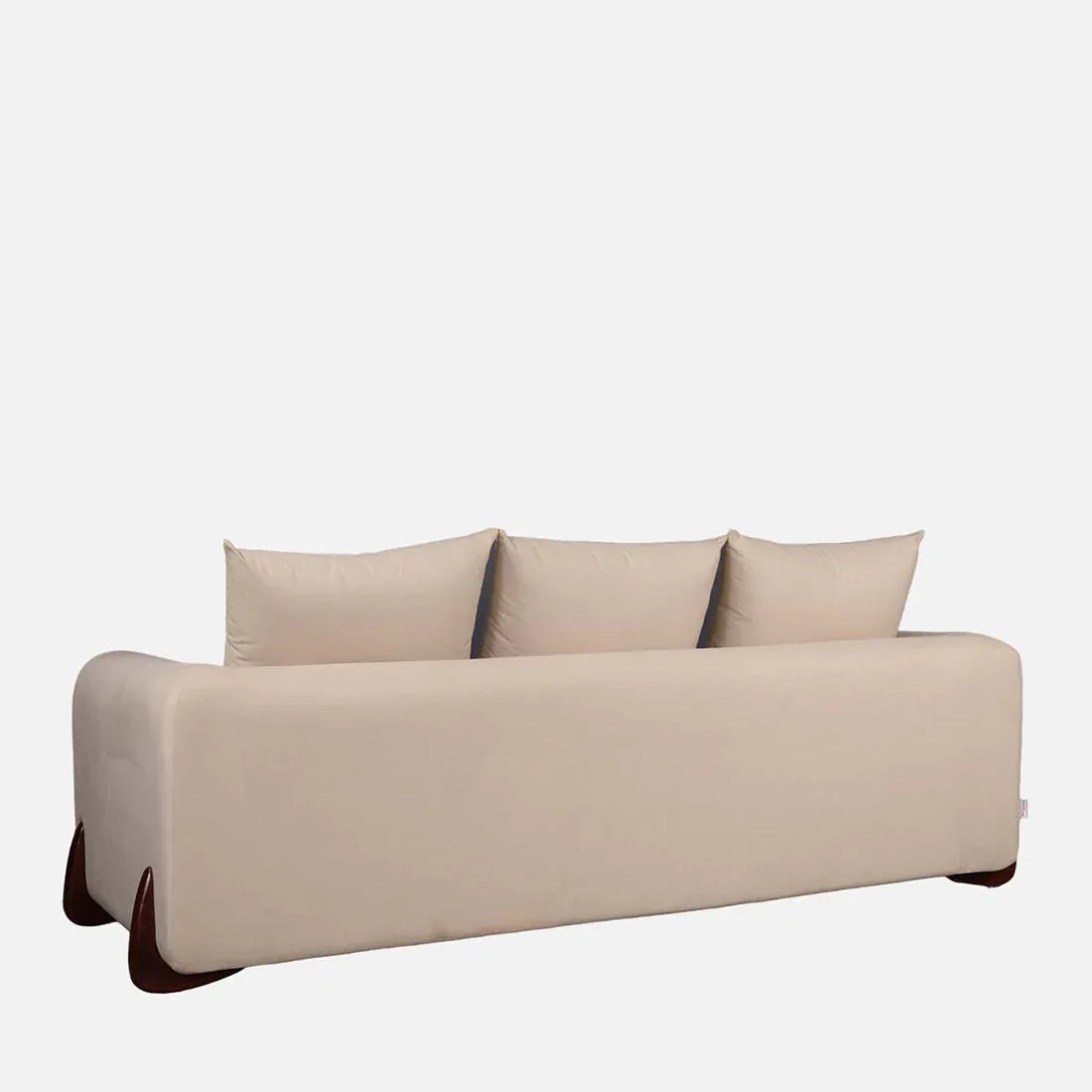 Bodhi Fabric Three Seater Sofa in Beige Colour - HomeTown