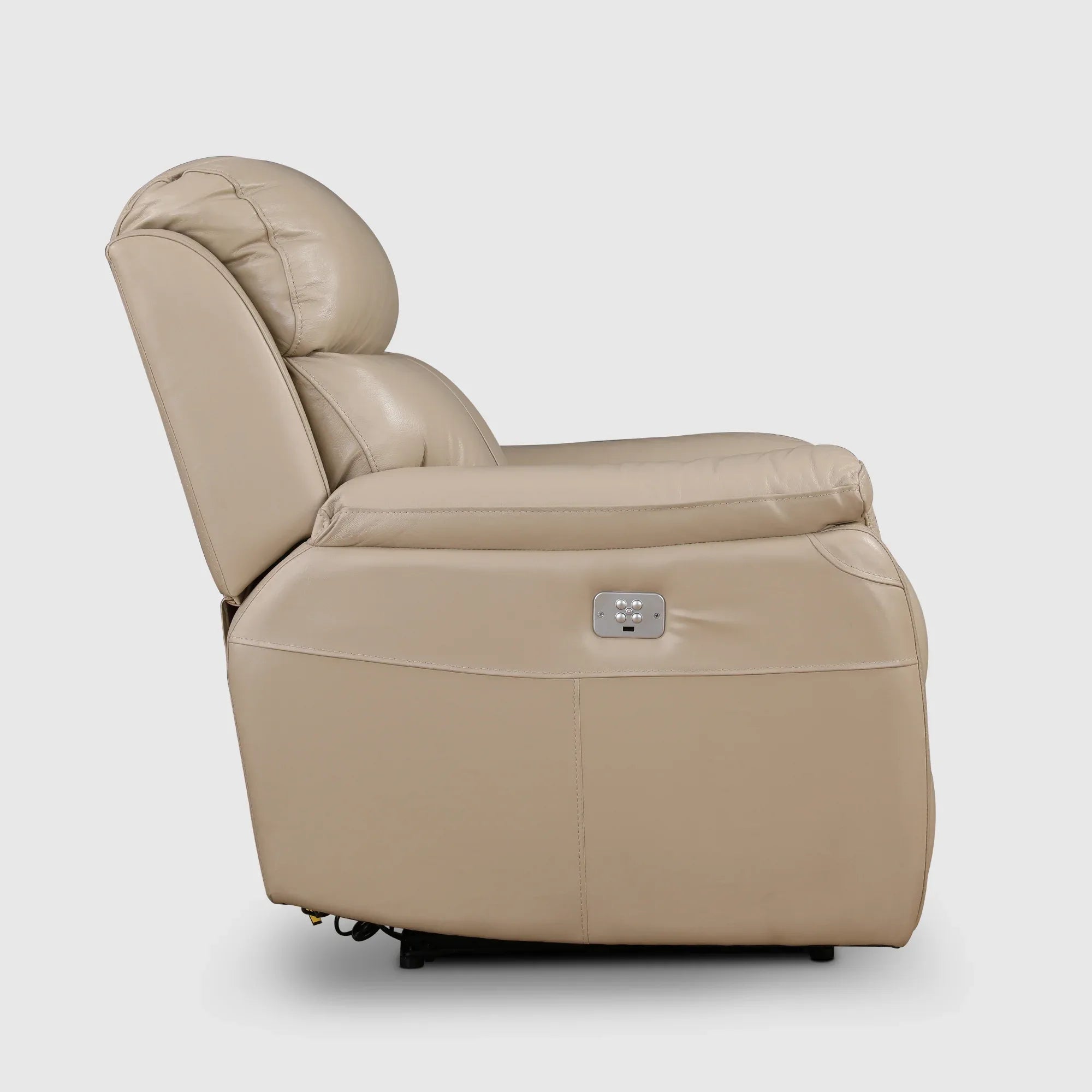 Plush Leather Electric Recliner - HomeTown