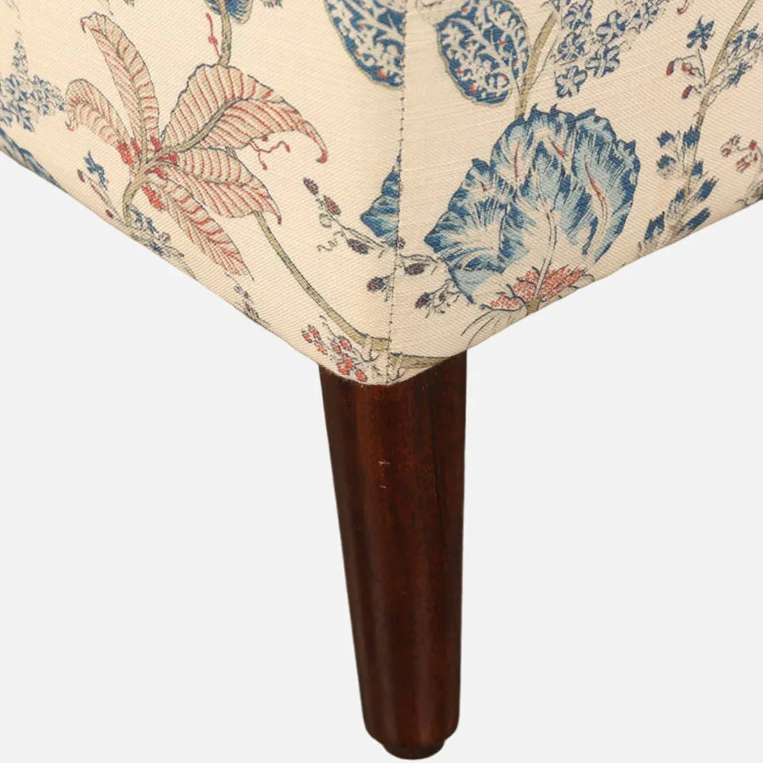 Azalea Fabric Ottomans in Peach Printed Colour - HomeTown