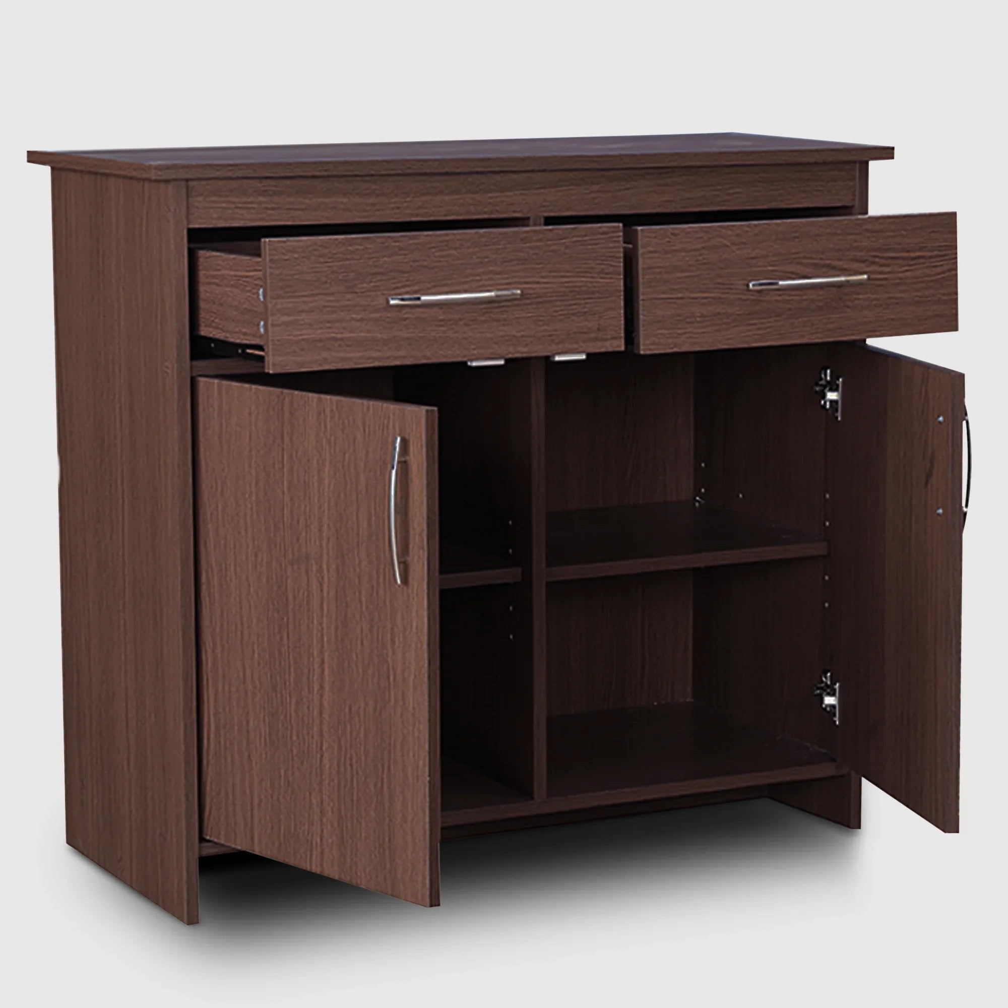 Albert Engineered Wood 2 Door Cabinet in Oak Colour - HomeTown