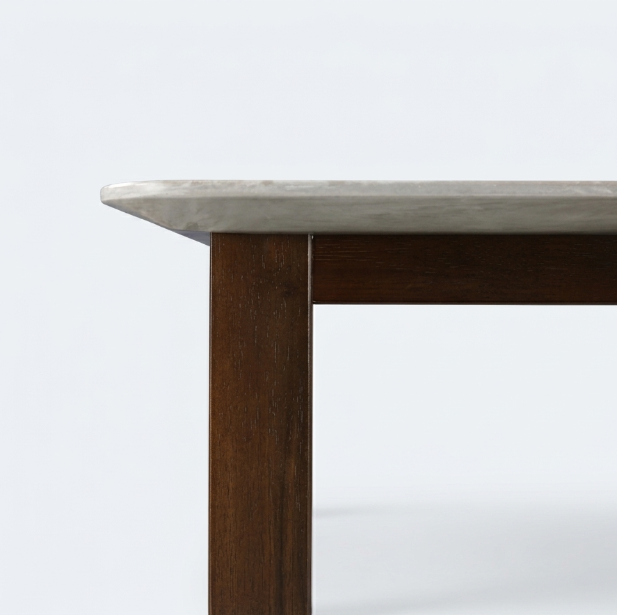 STONITA MARBLE TOP 6 STR DINNING TABLE