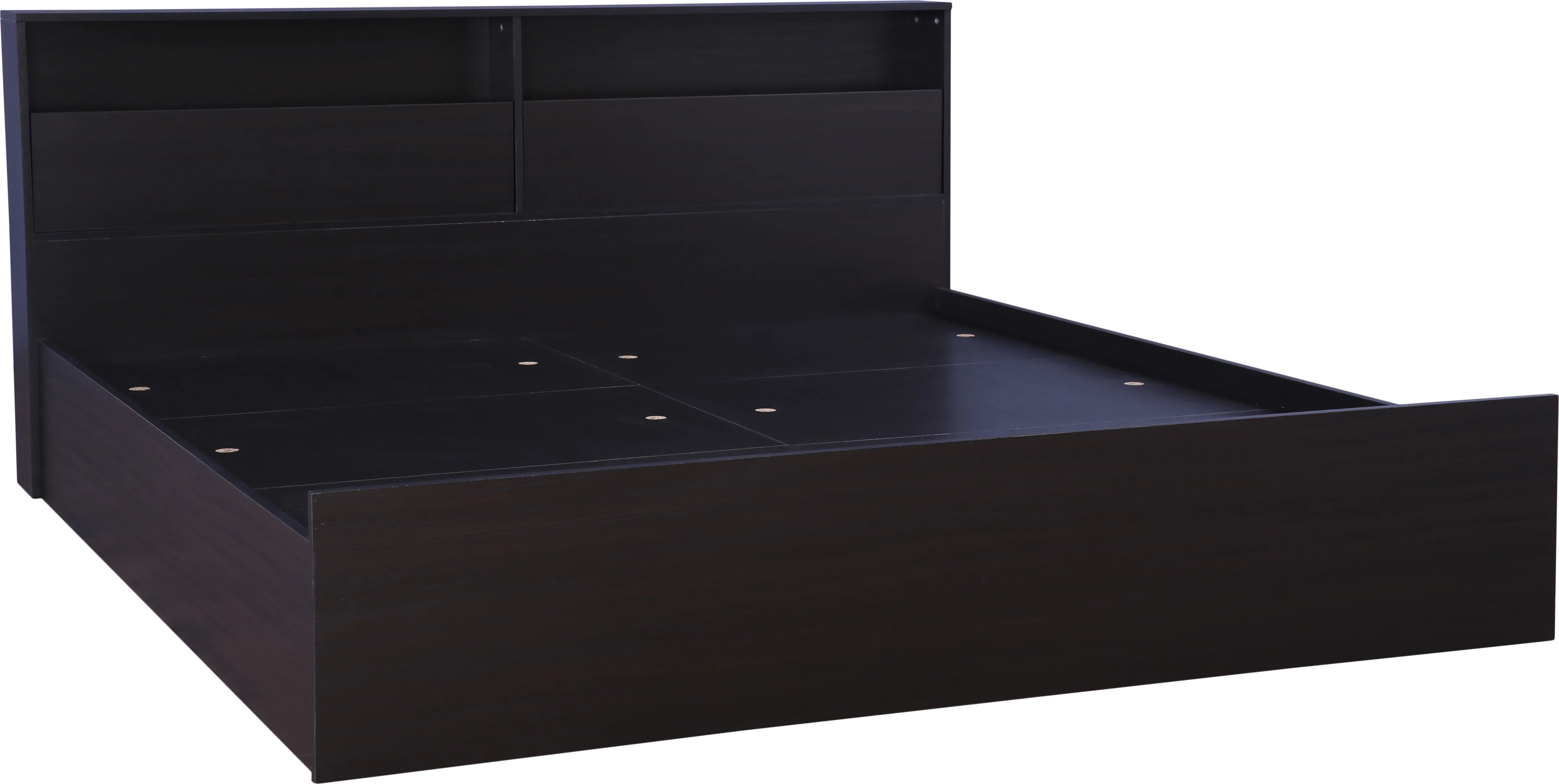 Alex King bed with Box storage in Dark Walnut Colour - HomeTown