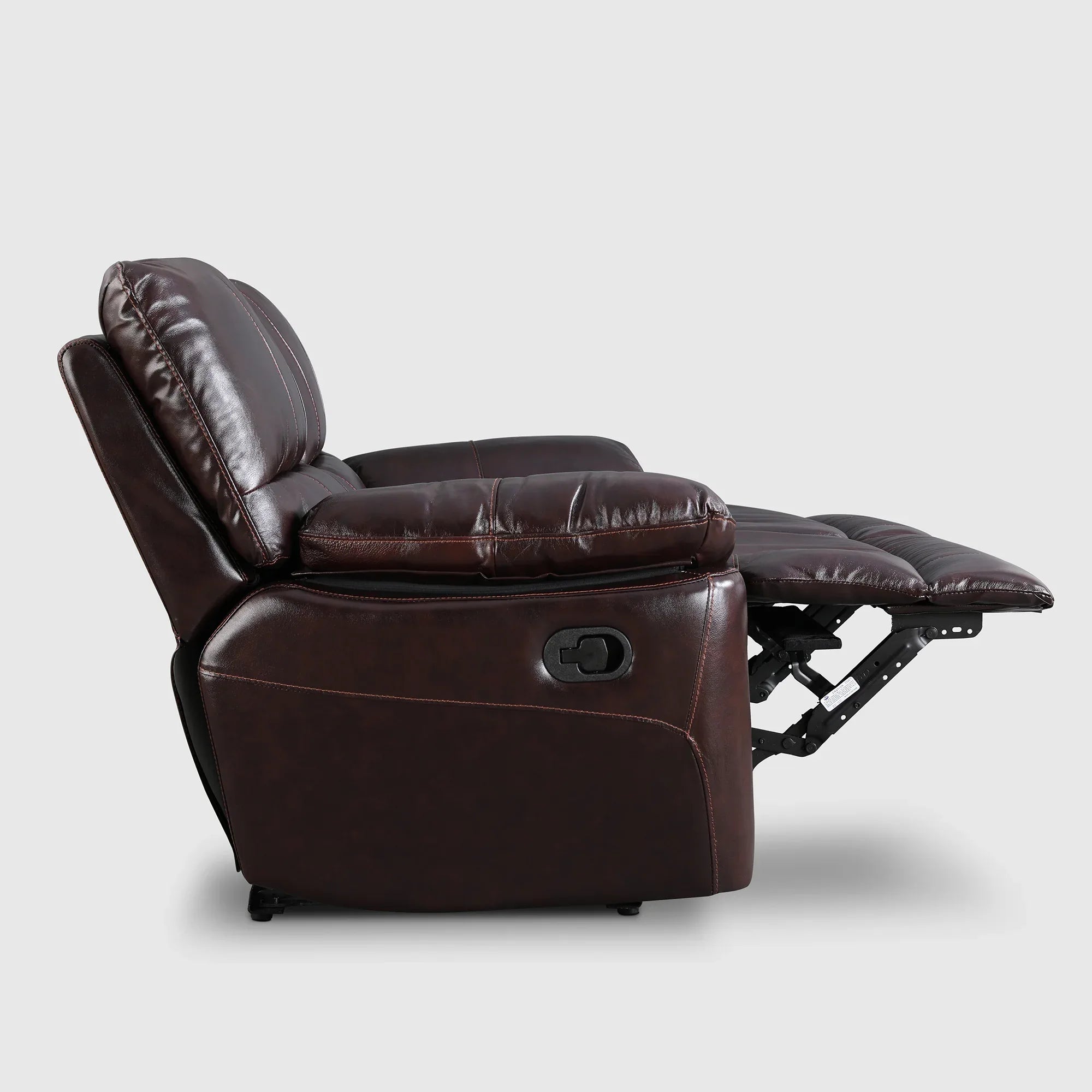 Charles Half Leather Two Seater Recliner - HomeTown