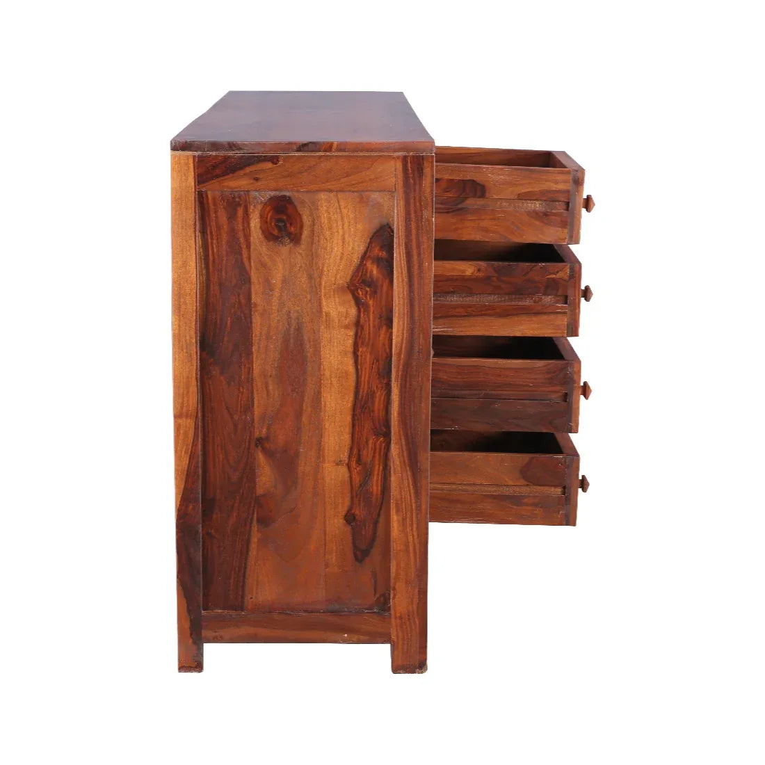 Woodrow Sheesham Wood(Rosewood) Storage Sideboard in Honey Colour - HomeTown