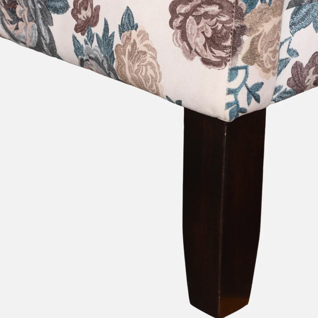 Daisy Fabric Wing Chair in White Colour - HomeTown