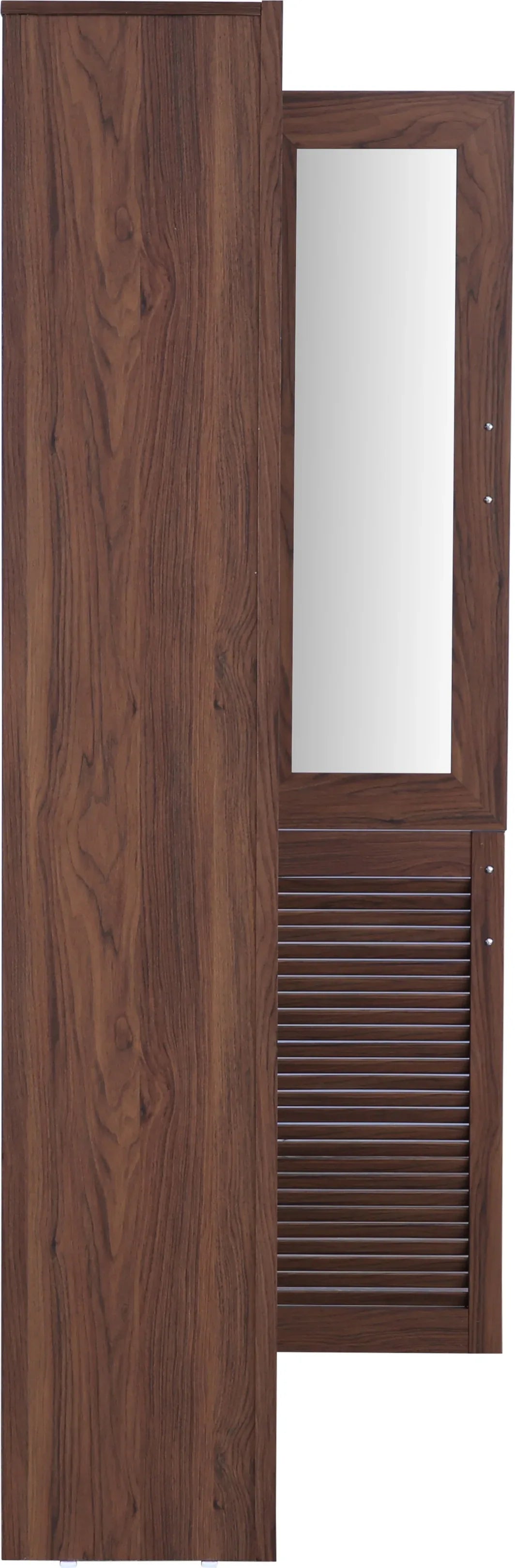 Stark Engineered Wood 4 door Book Case in Walnut Colour - HomeTown