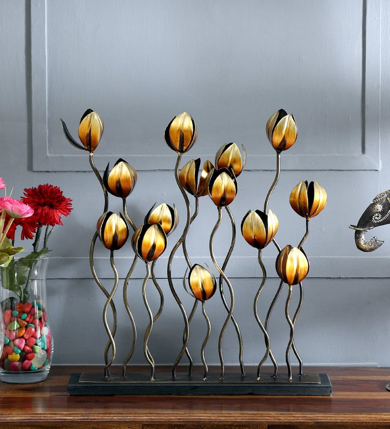 Vedas Abstract 6 Metal Table Décor - Modern Home Decor Showpiece