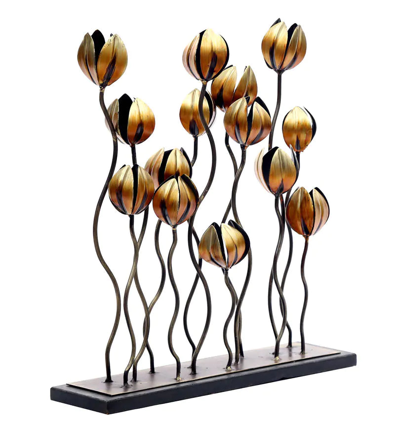 Vedas Abstract 6 Metal Table Décor - Modern Home Decor Showpiece