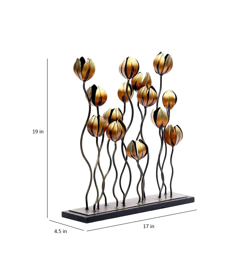 Vedas Abstract 6 Metal Table Décor - Modern Home Decor Showpiece