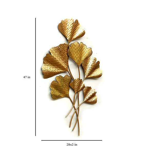 Vedas W Anam Leaf Wall Decor dimensions