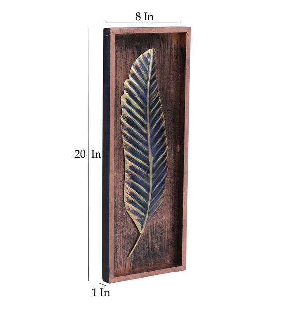 Vedas W Lara Leaf Wall Decor dimensions