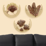 Vedas W Greenfield Leaf Sets of 3 Wall Decor
