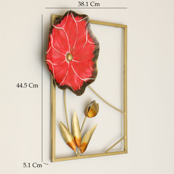 Vedas W Tori Flower Wall Decor dimensions