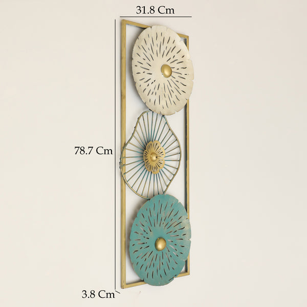 Vedas W Lexy Triple Flowerr Wall Decor dimensions