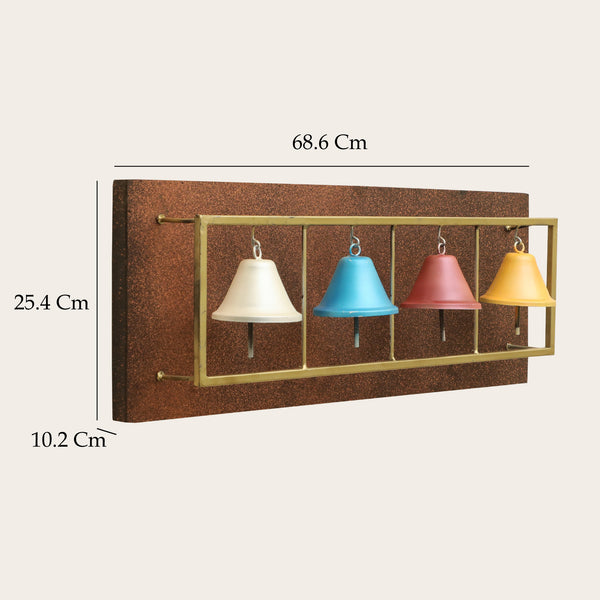 Vedas W Jiya Bell Panel Wall Decor dimensions